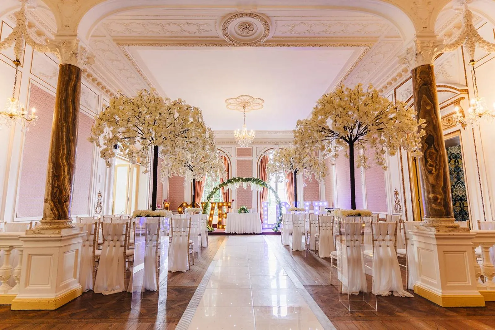wedding in Court Colman Manor