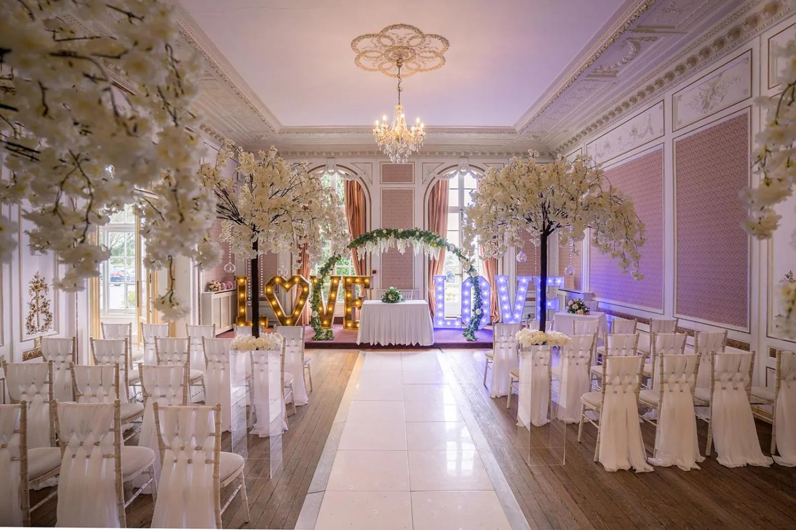 wedding in Court Colman Manor