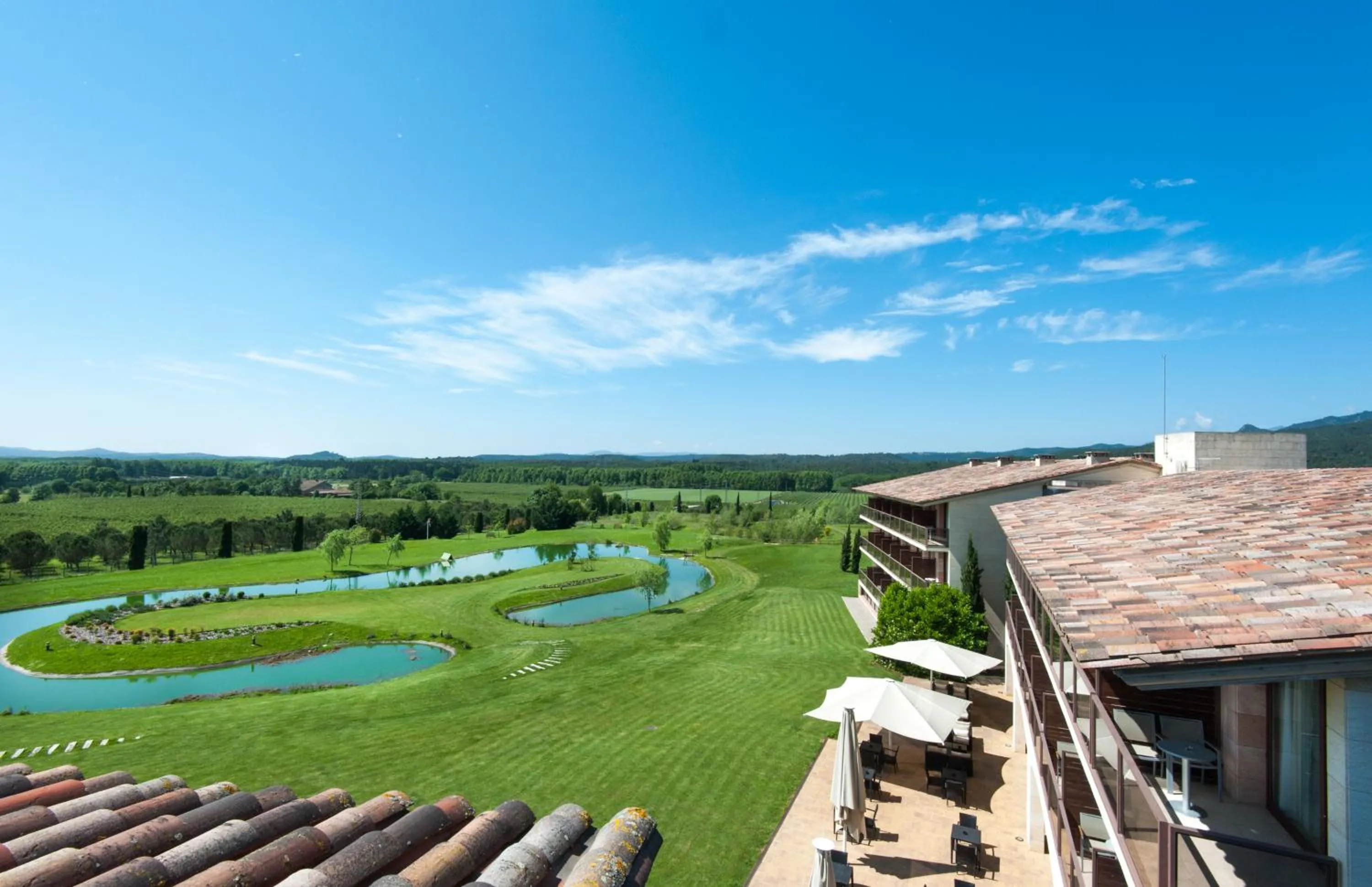 Lake view in Hotel Mas Solà