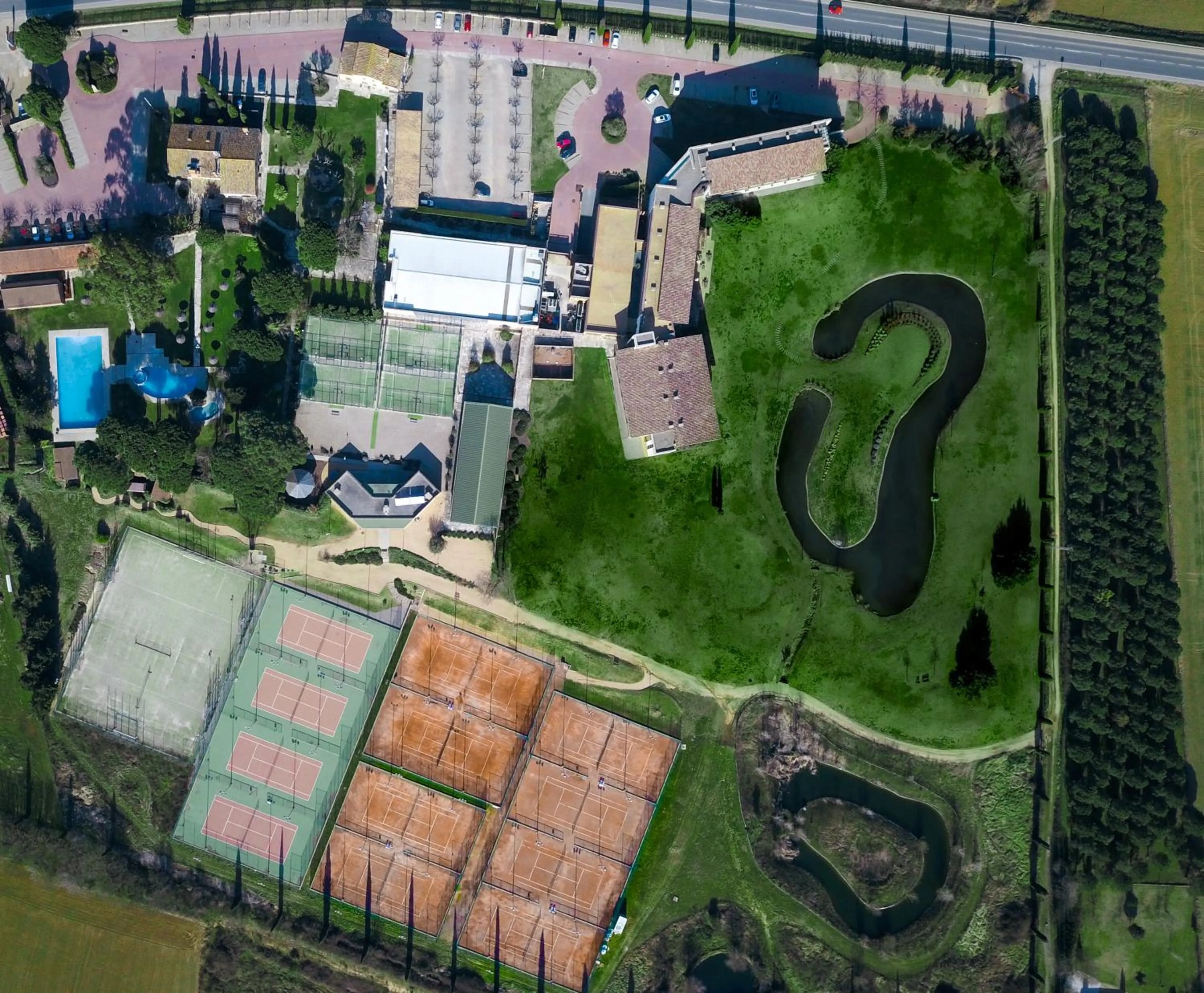 Bird's eye view in Hotel Mas Solà