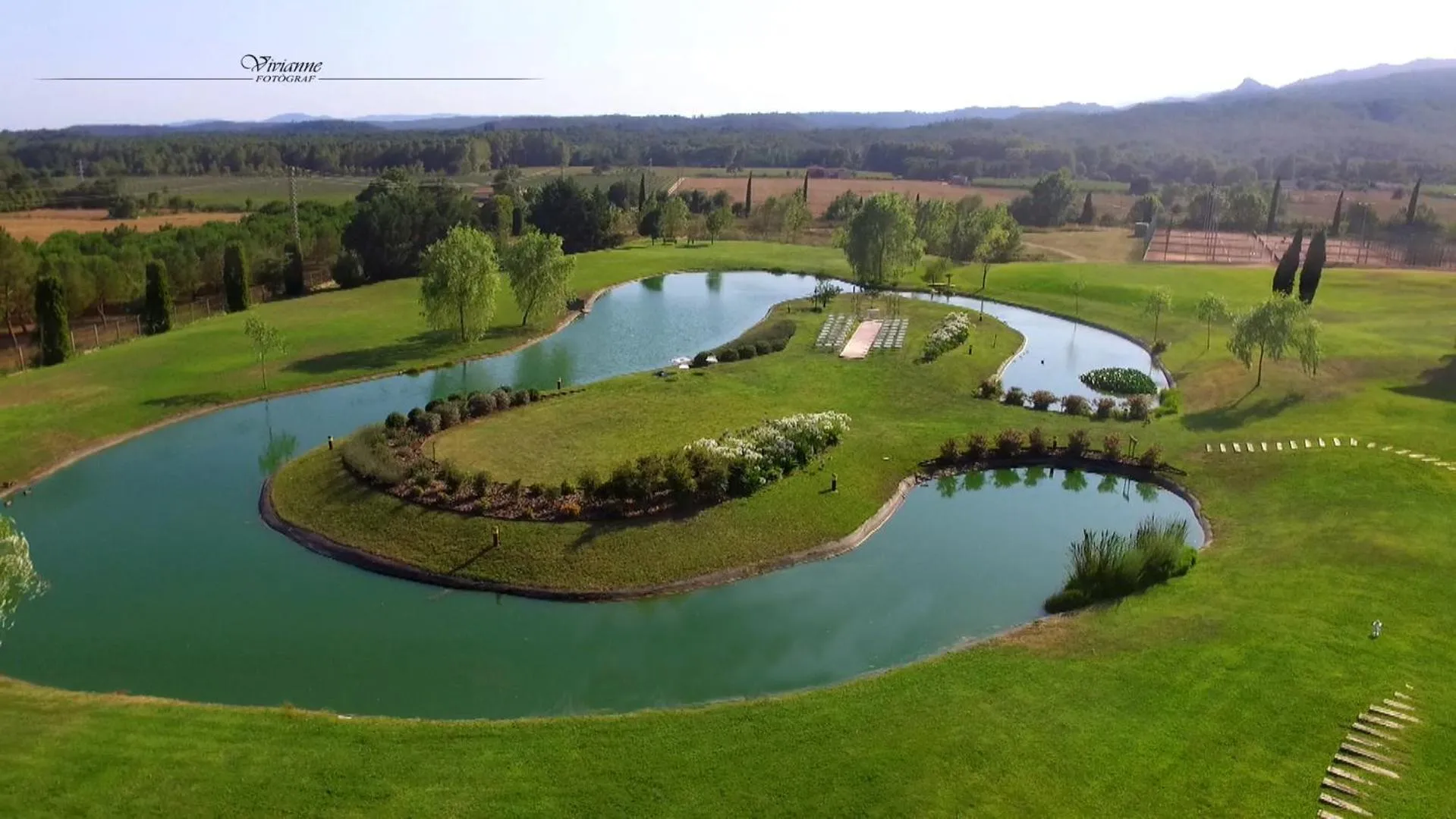 Bird's eye view in Hotel Mas Solà