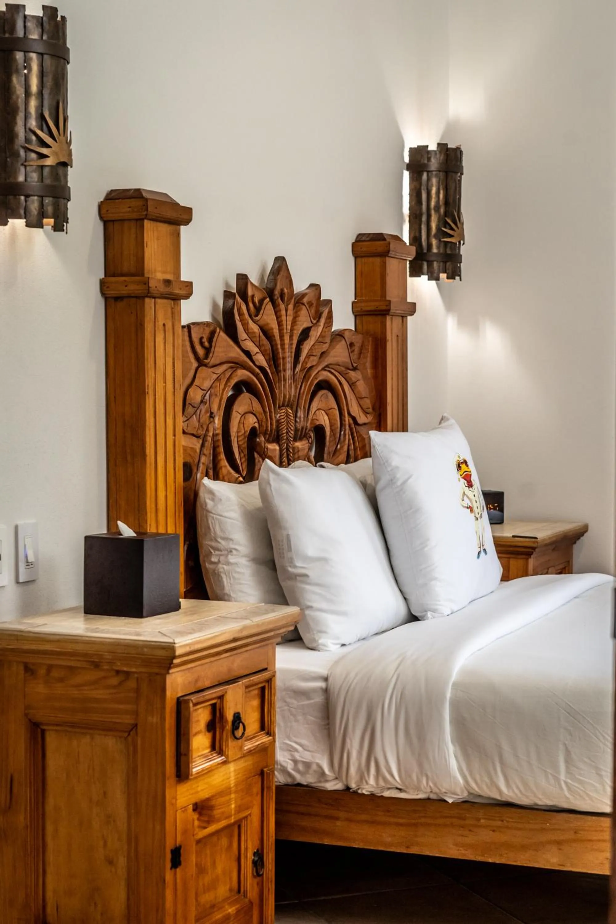 Bed in 5 Frogs Hotel Bucerias