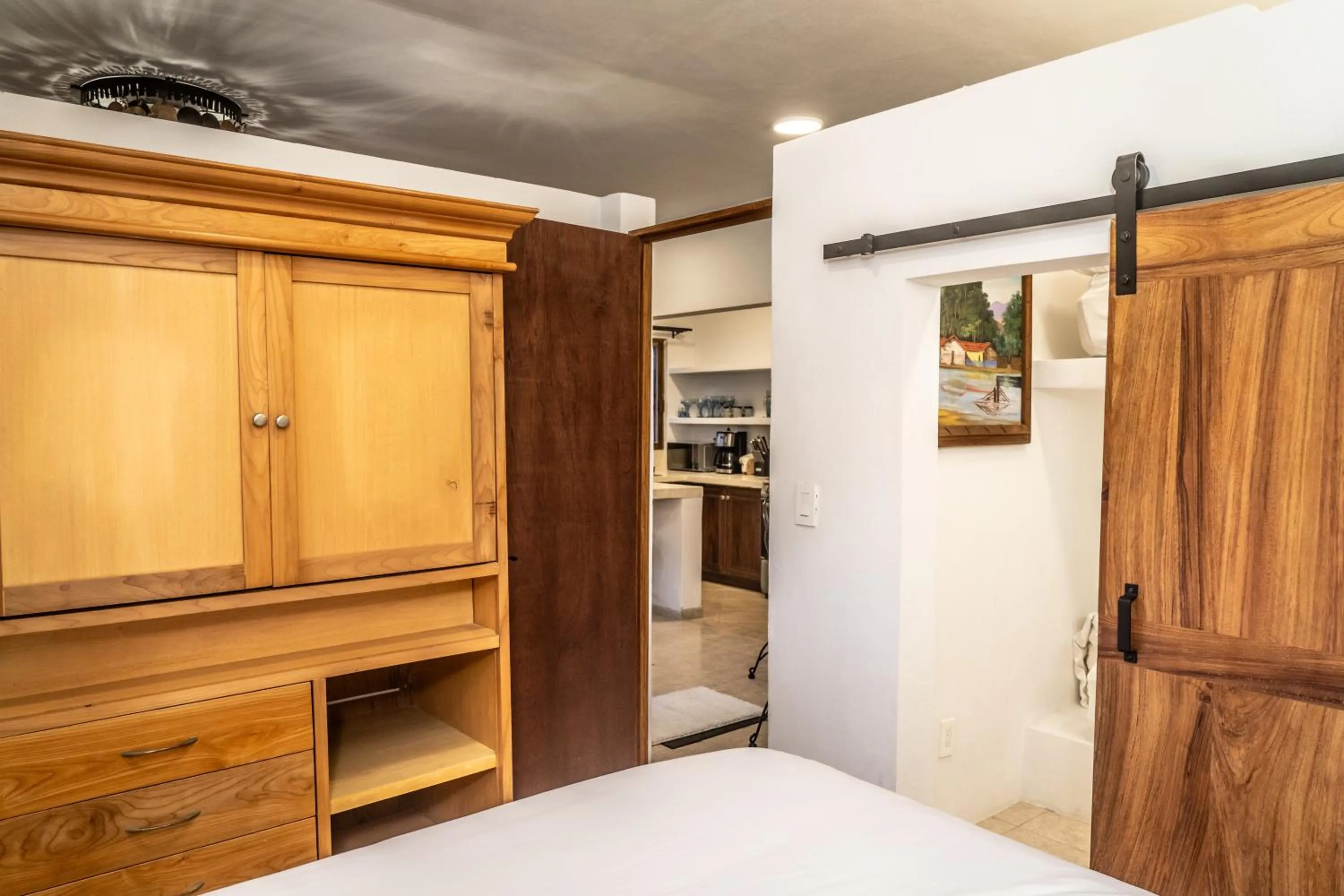 Bed in 5 Frogs Hotel Bucerias