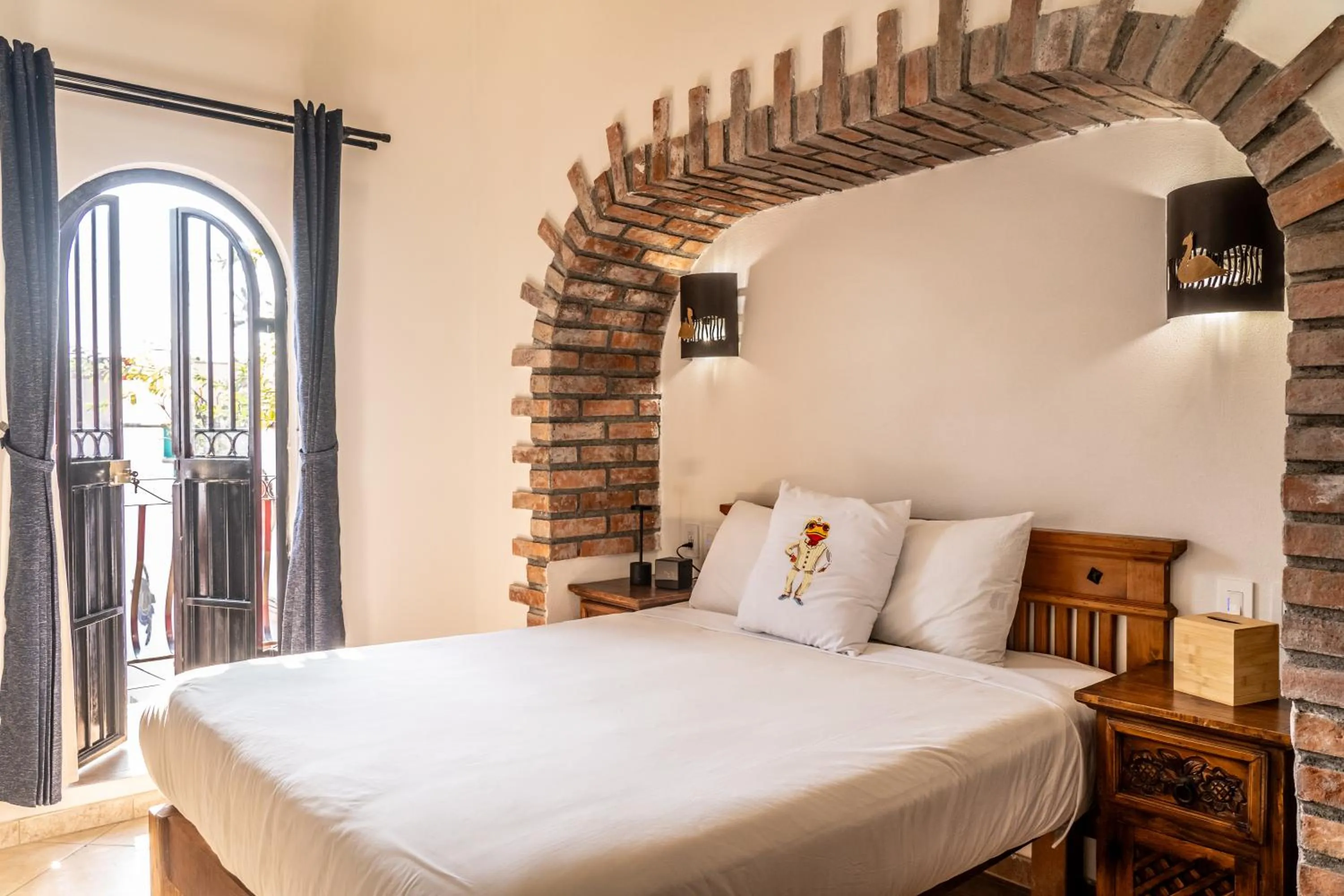 Bed in 5 Frogs Hotel Bucerias