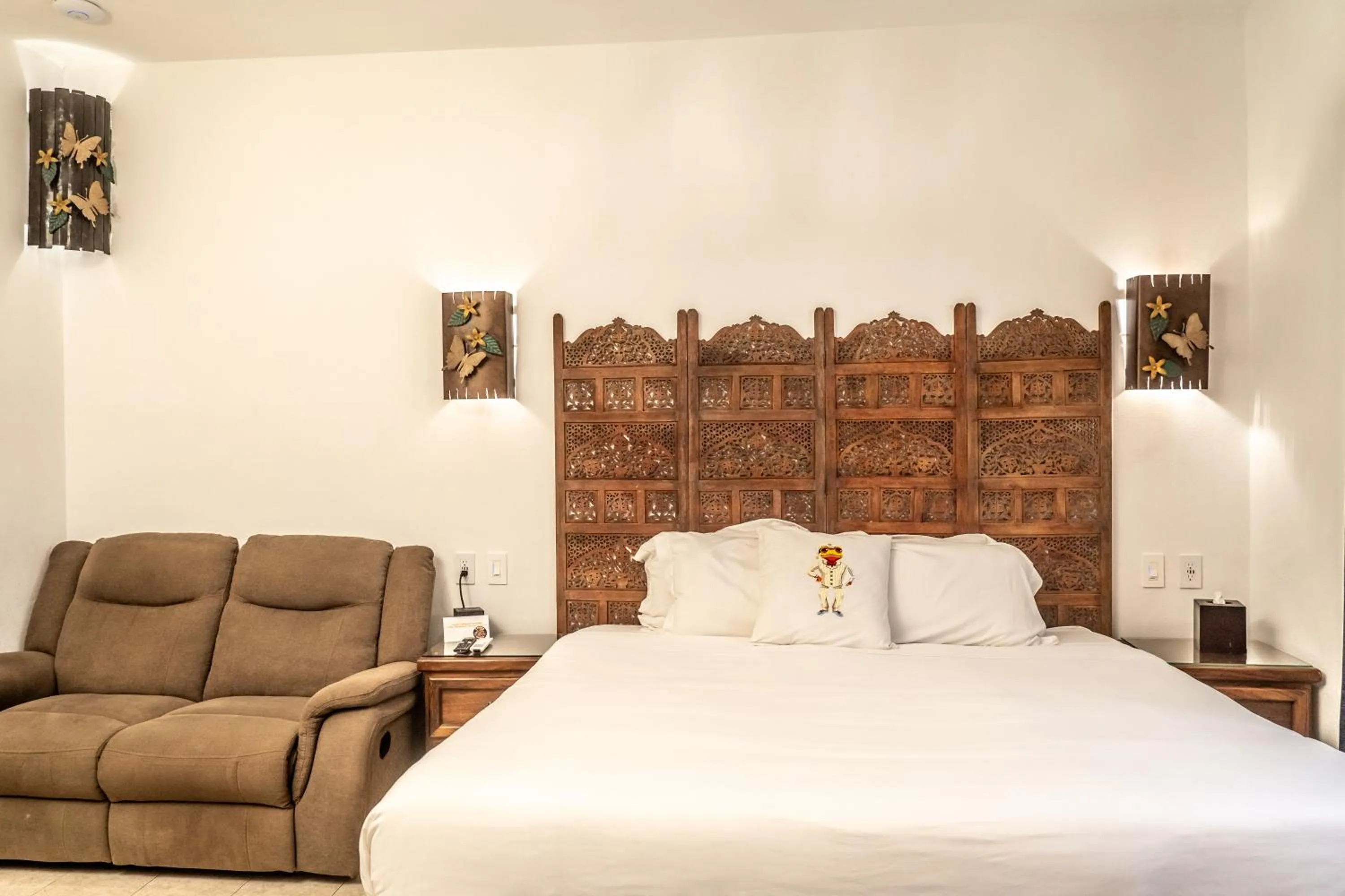 Bed in 5 Frogs Hotel Bucerias