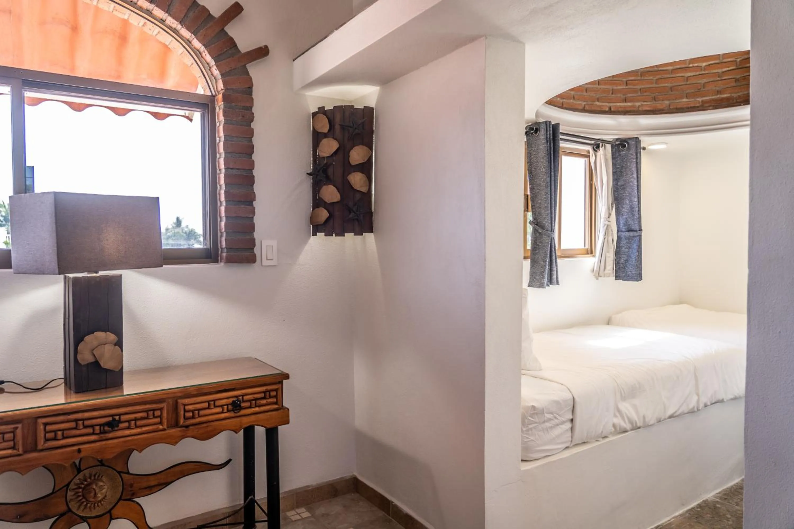 Bed in 5 Frogs Hotel Bucerias