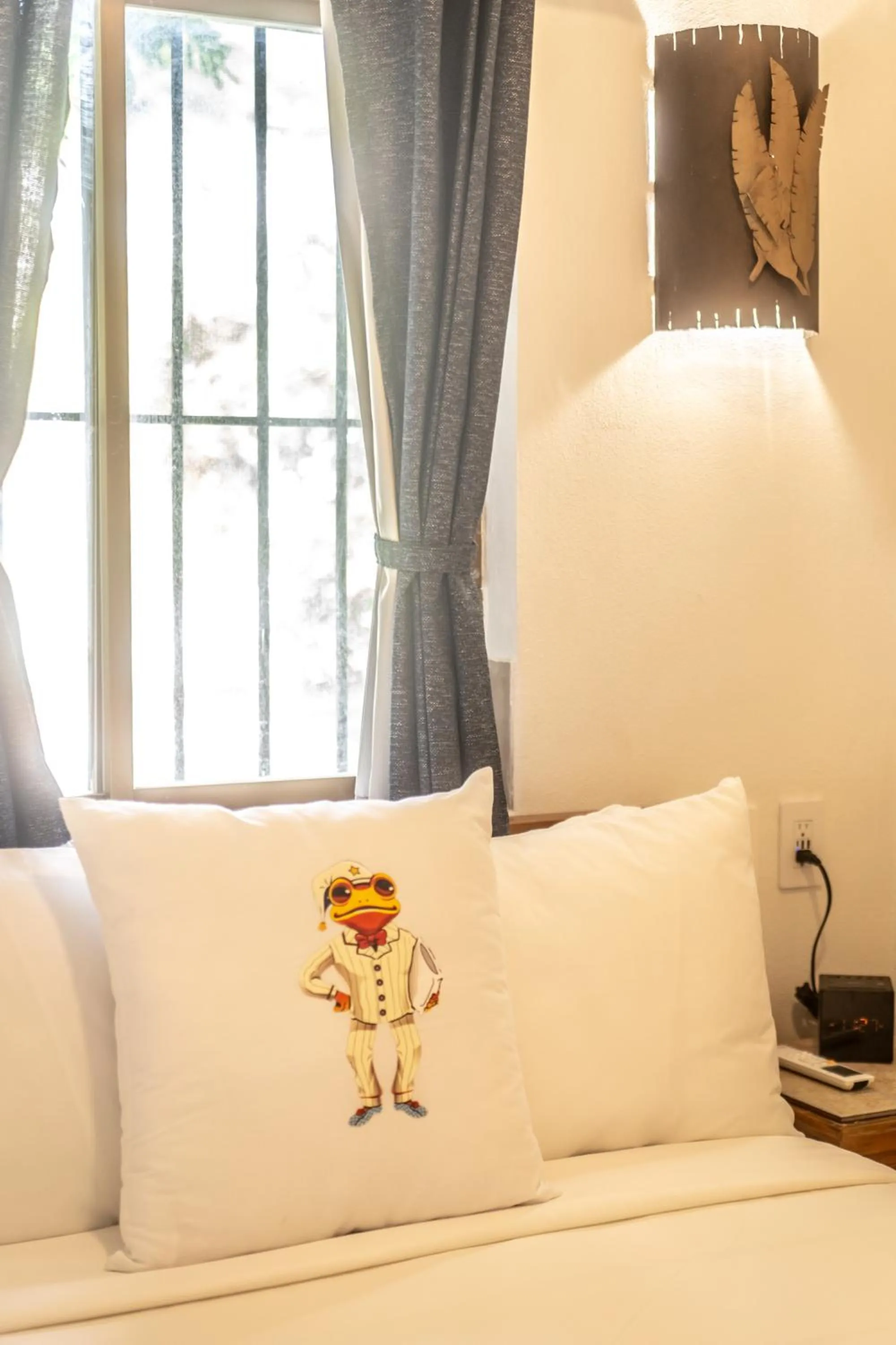 Bed in 5 Frogs Hotel Bucerias