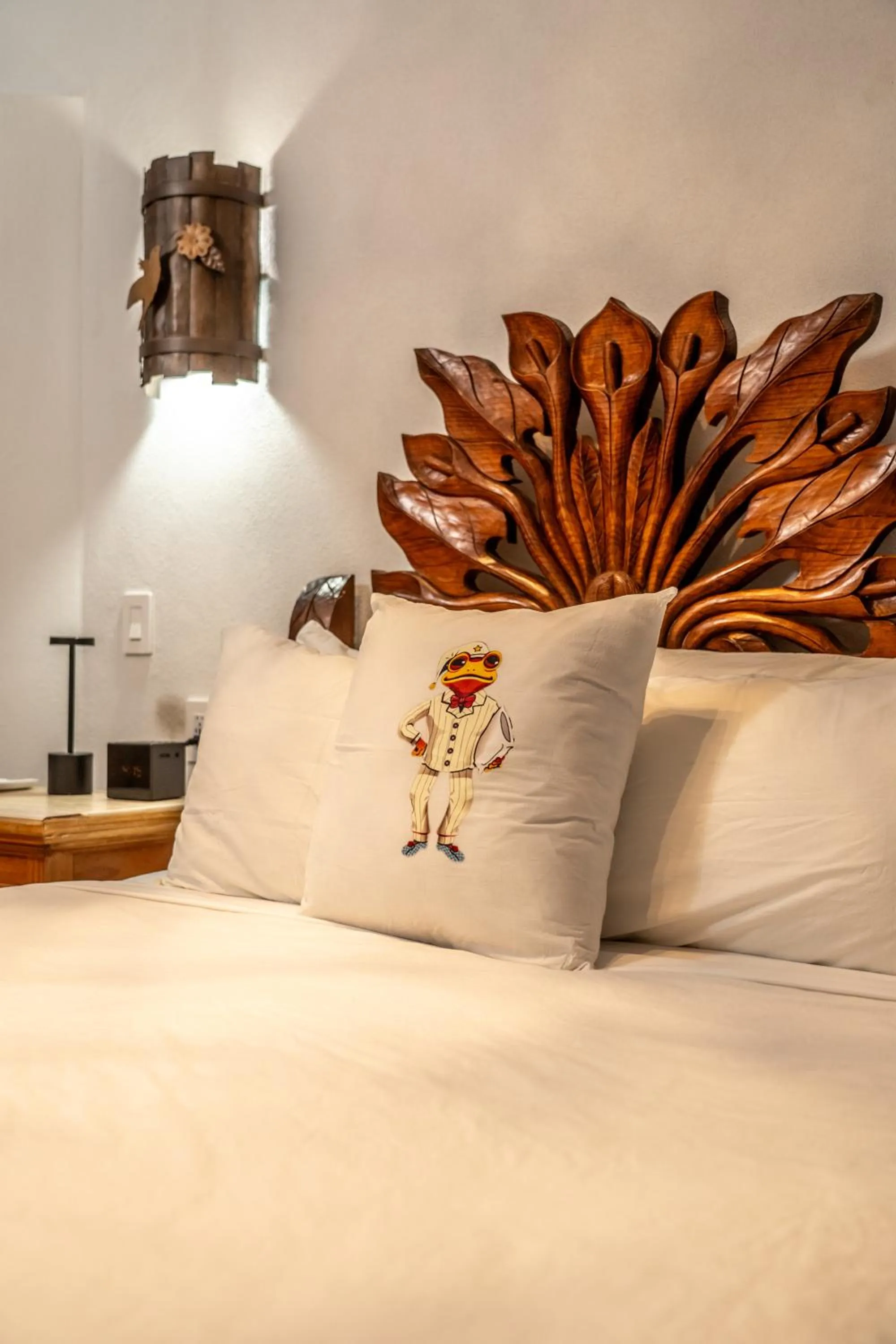 Bed in 5 Frogs Hotel Bucerias