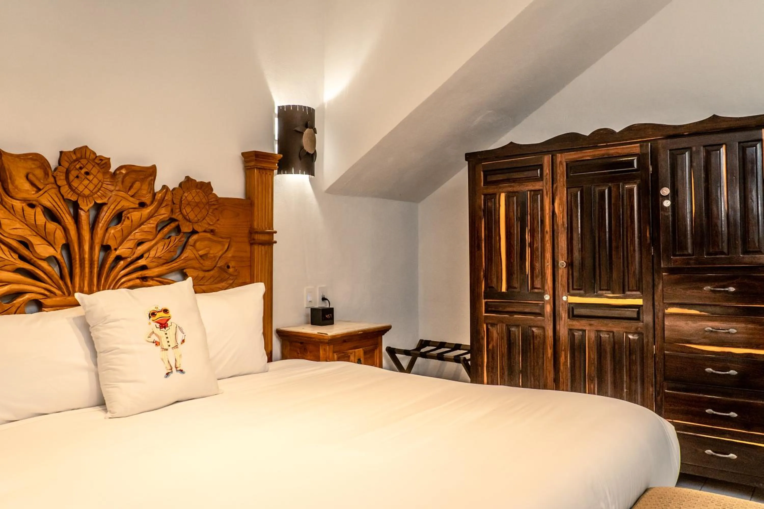 Bed in 5 Frogs Hotel Bucerias