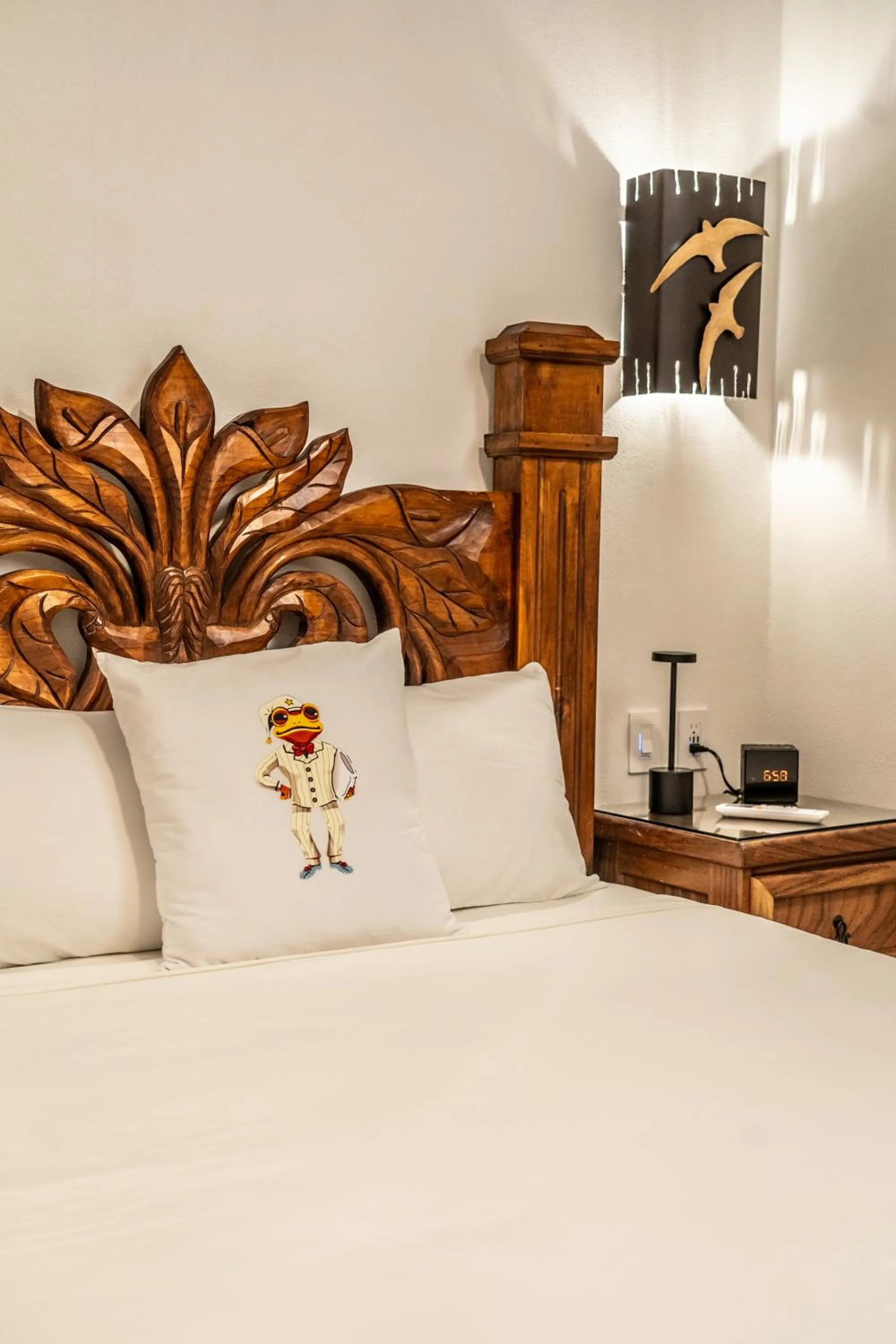 Bed in 5 Frogs Hotel Bucerias