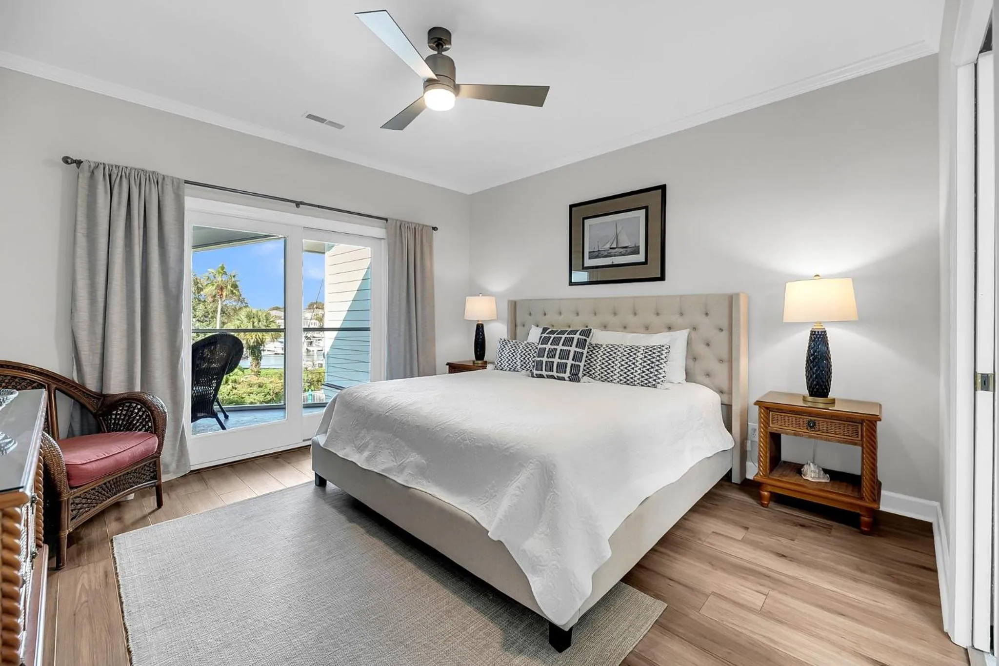 Bed in The Moorings Condo - Wild Dunes Resort - Isle of Palms Marina