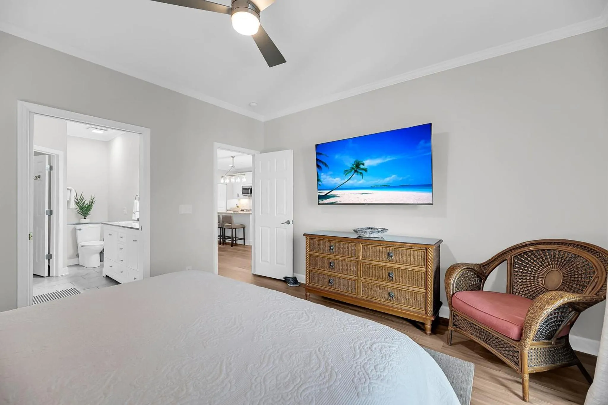 Bed in The Moorings Condo - Wild Dunes Resort - Isle of Palms Marina