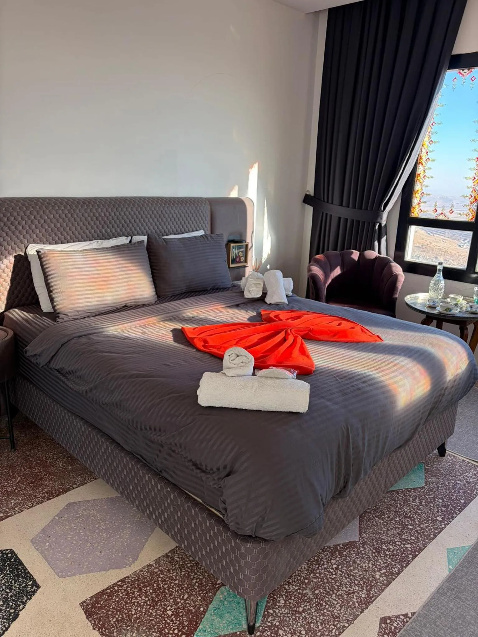 Bed in Şems inn hotel
