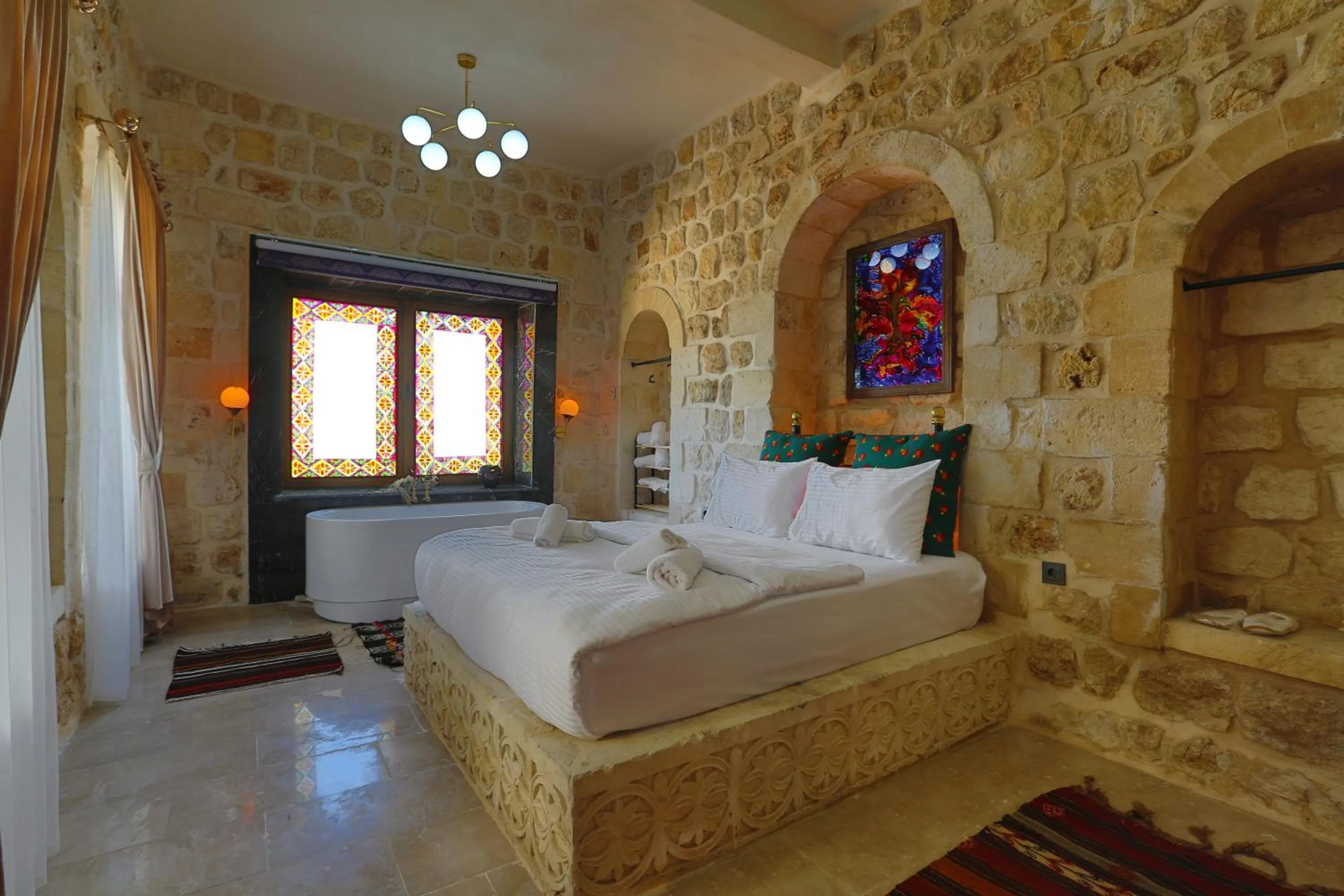 Bed in Şems inn hotel