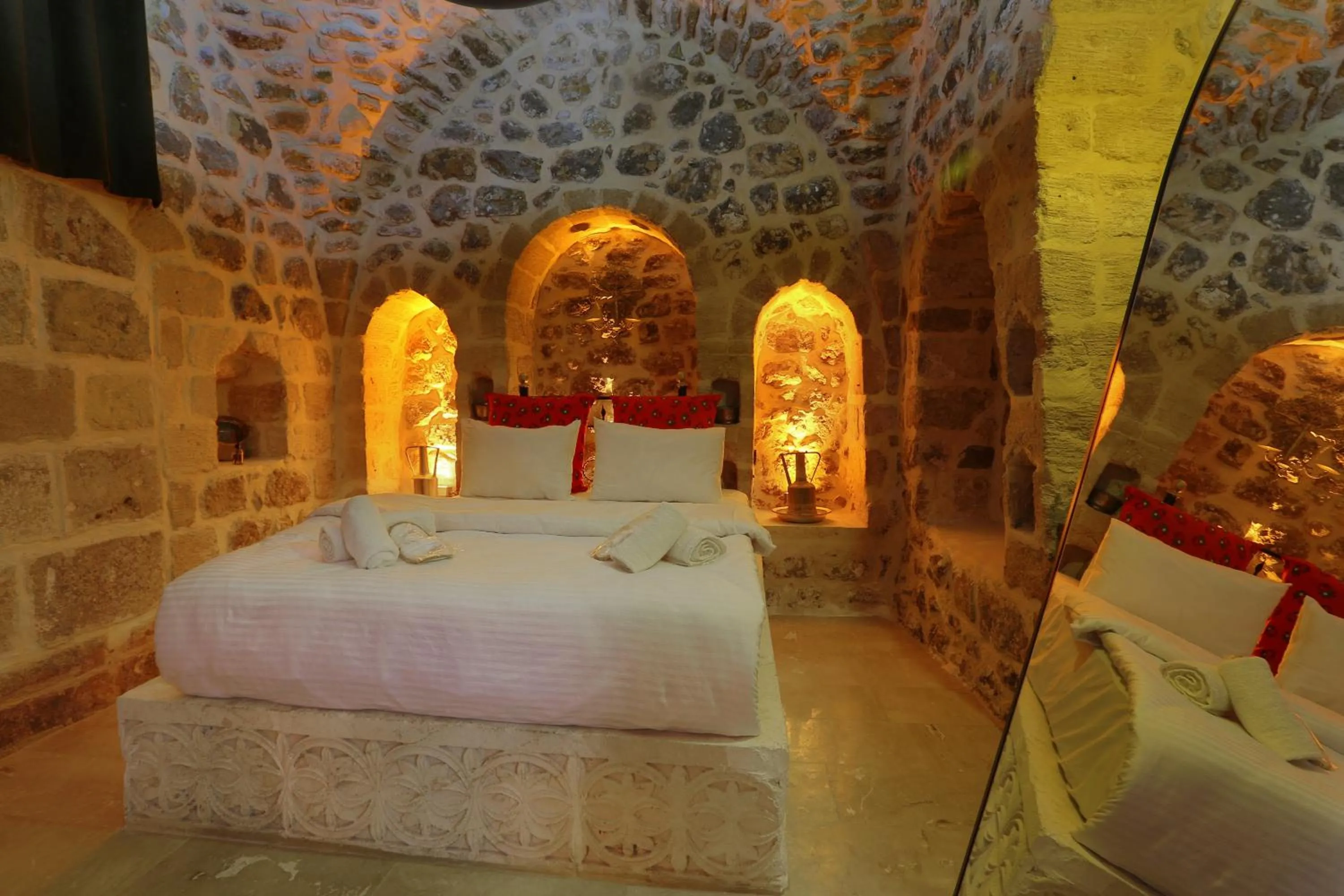 Bed in Şems inn hotel