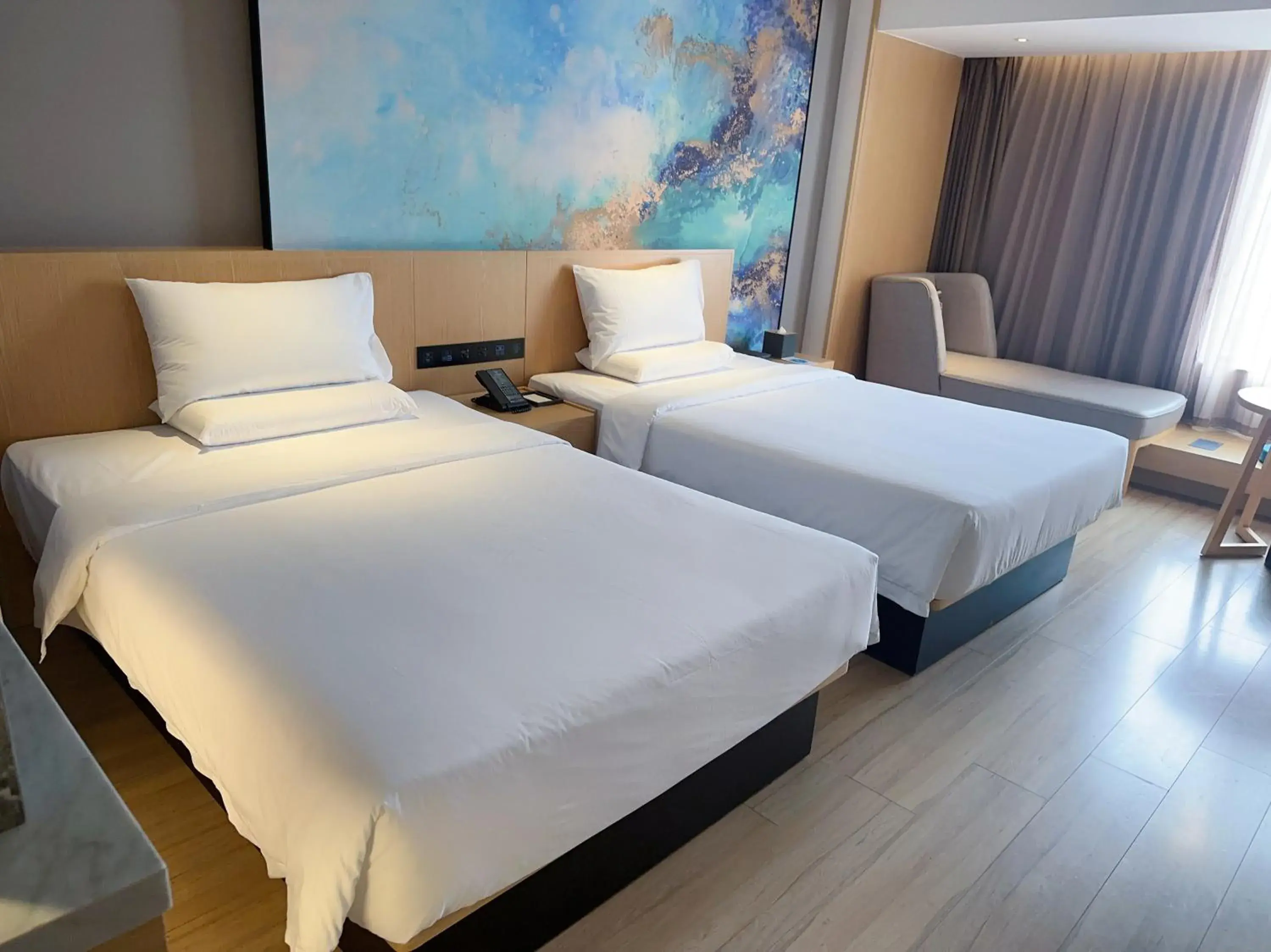 Bed in Tuke China Hotel Shanghai Hongqiao Airport Bed in Tuke China Hotel Shanghai Hongqiao Airport