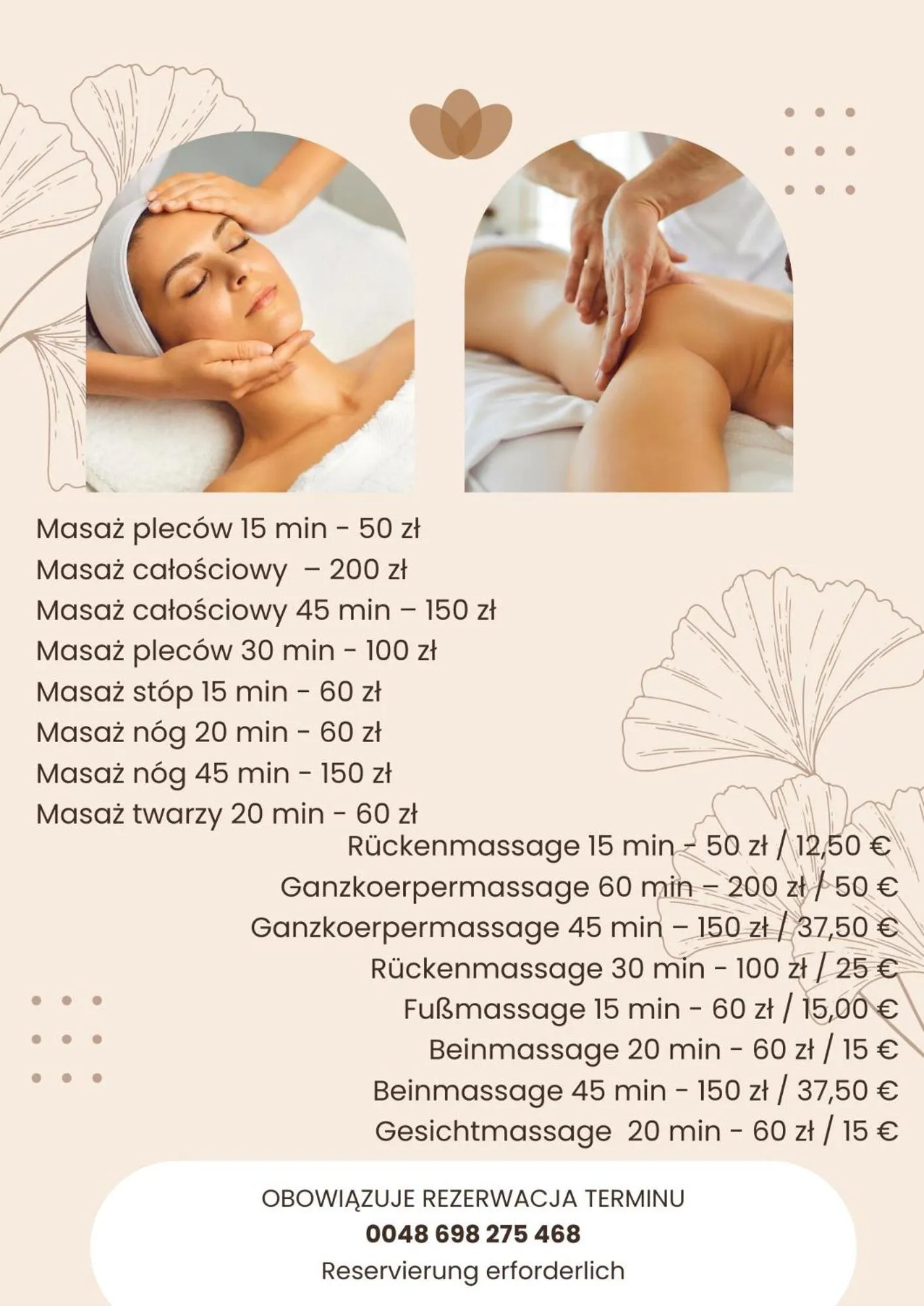 Massage in Villa Merry