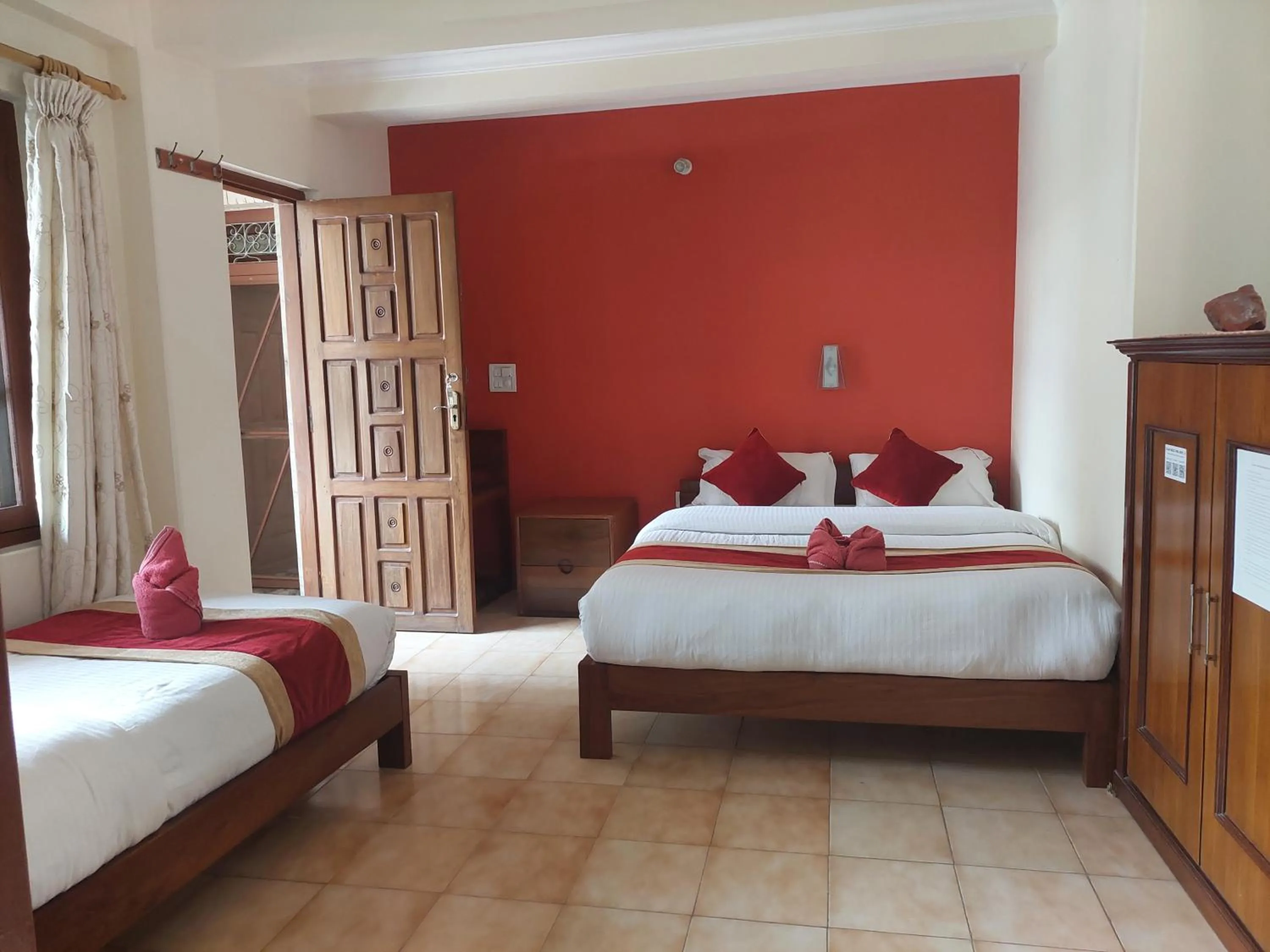 Bed in Blue Planet Lodge & Restaurant