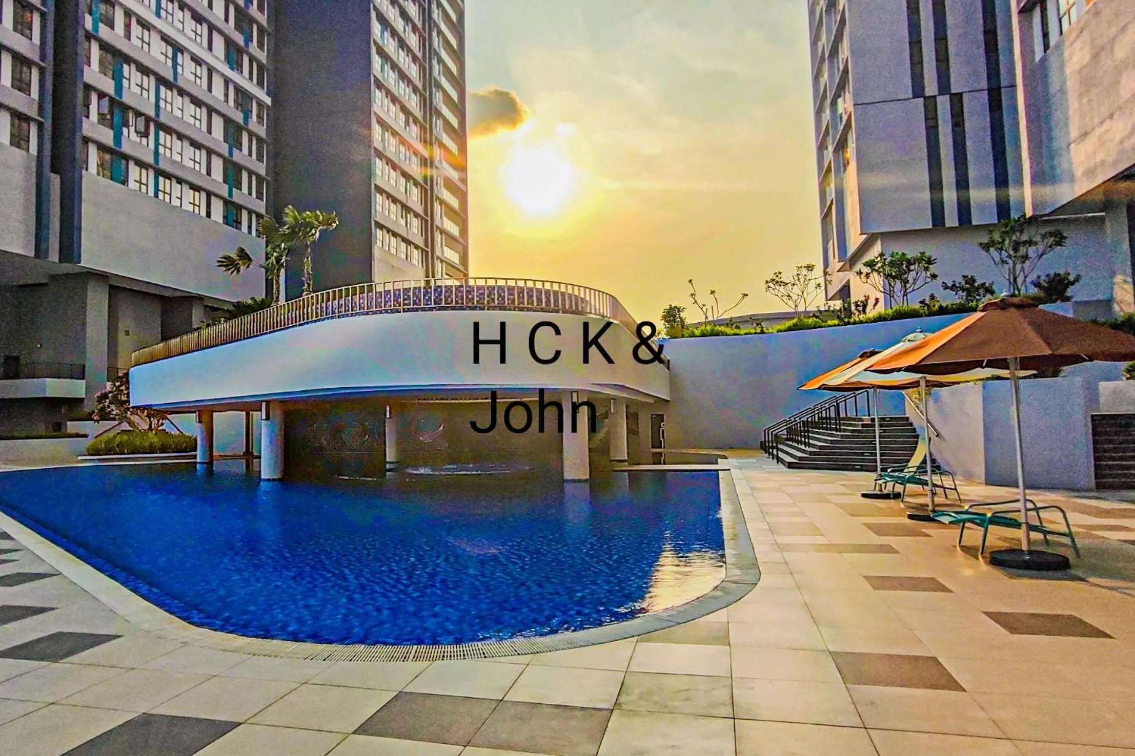 Day in Double Storey Pool at Trio Setia by HCK