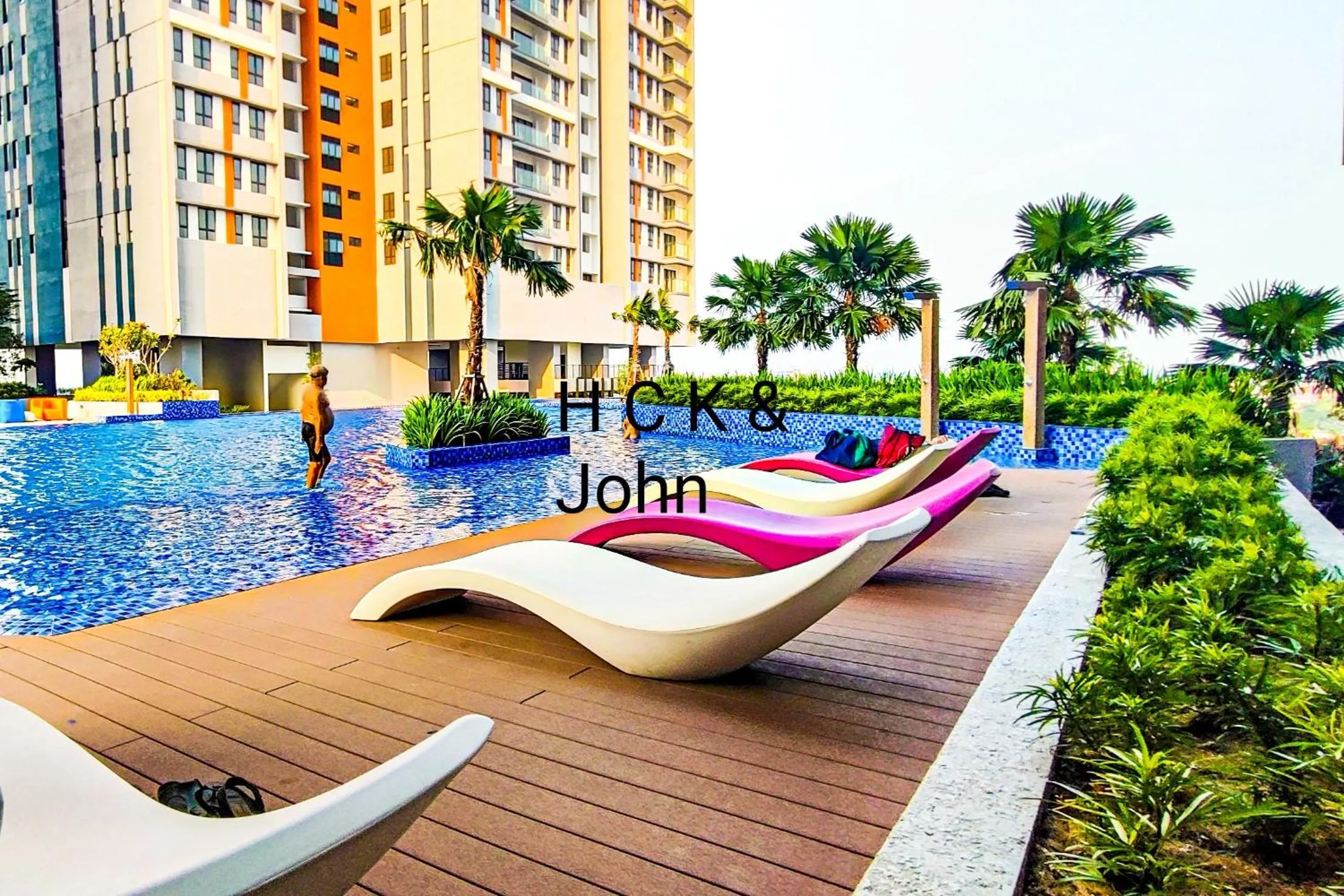 Day in Double Storey Pool at Trio Setia by HCK