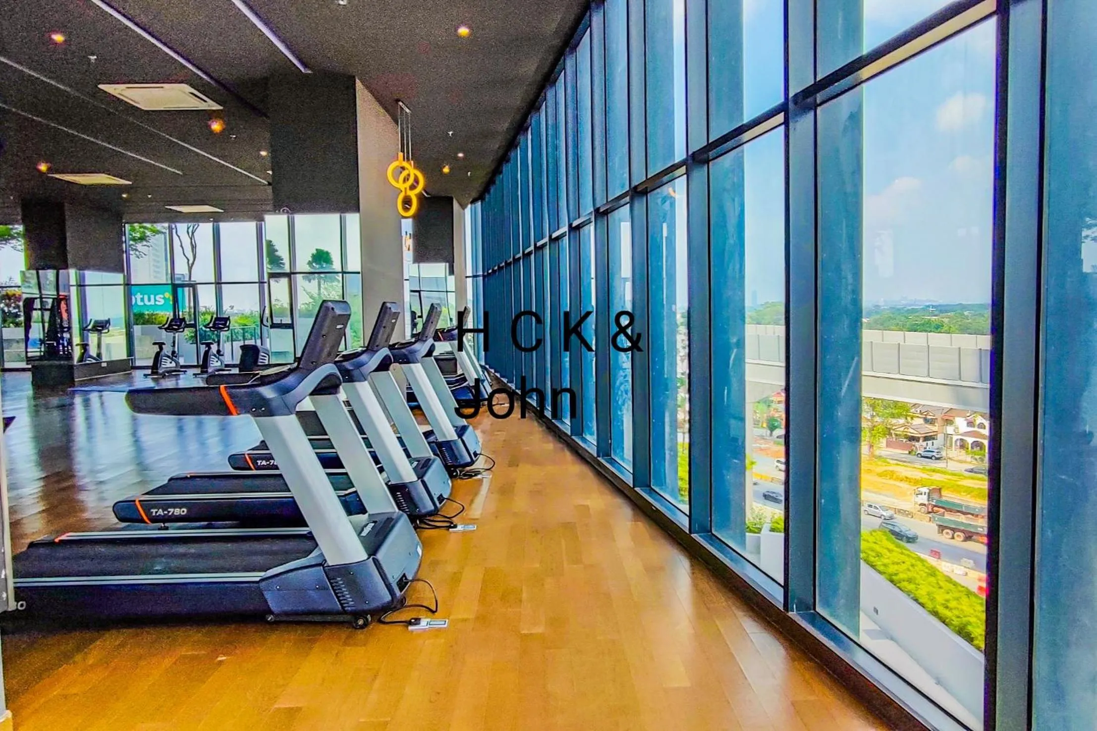 Fitness centre/facilities in Double Storey Pool at Trio Setia by HCK