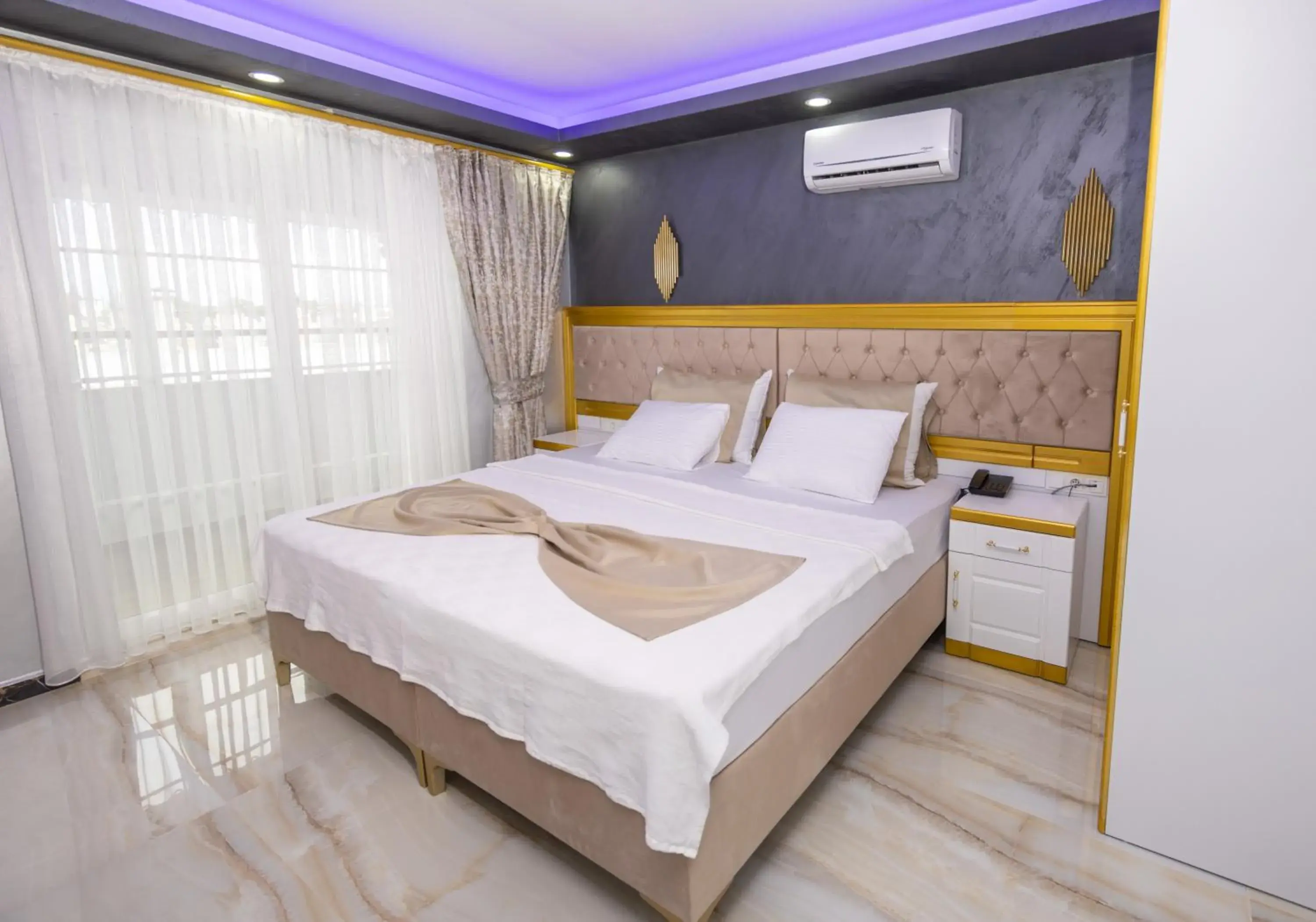 Bed in Cihan Bey Otel Belek Bed in Cihan Bey Otel Belek