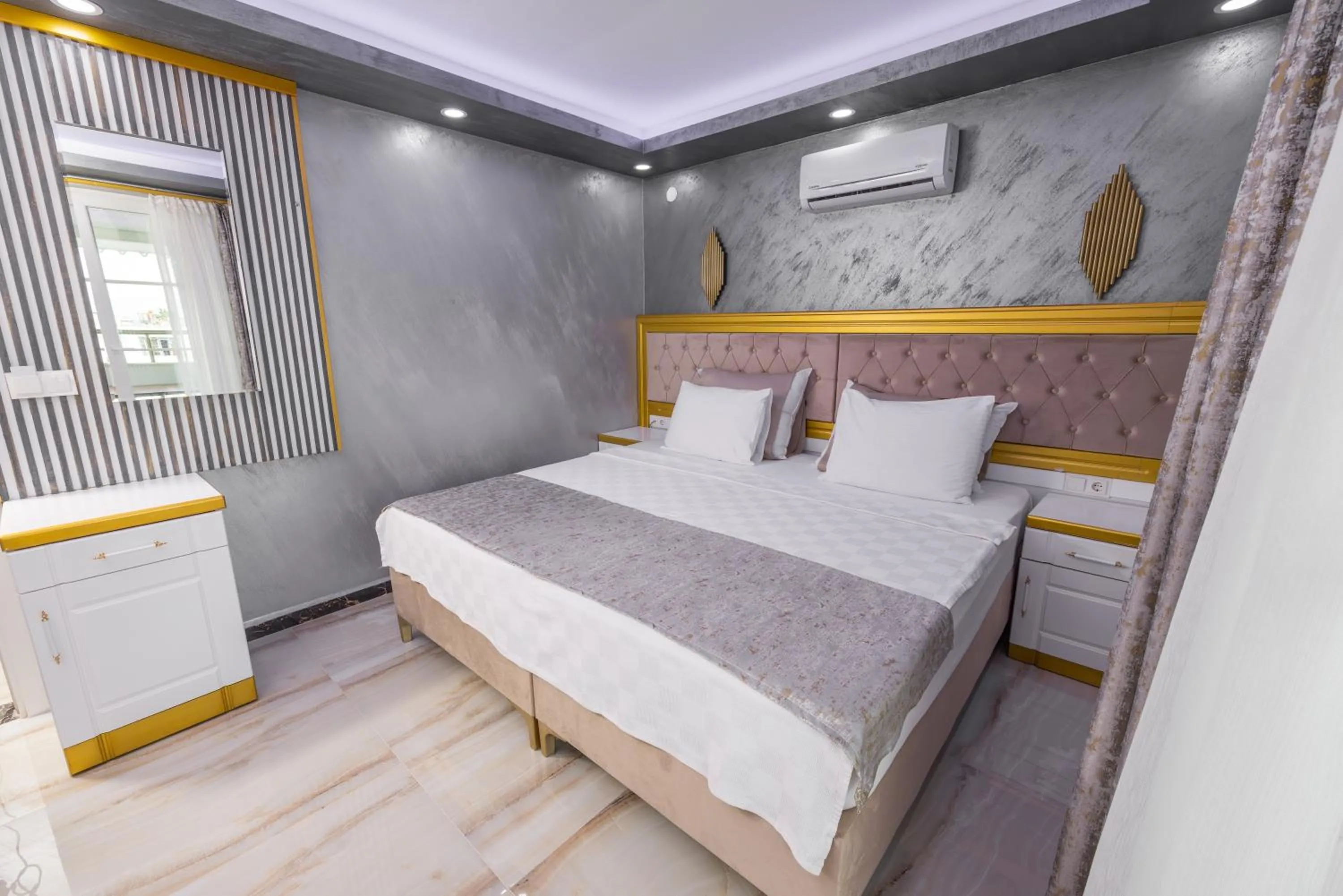 Bed in Cihan Bey Otel Belek