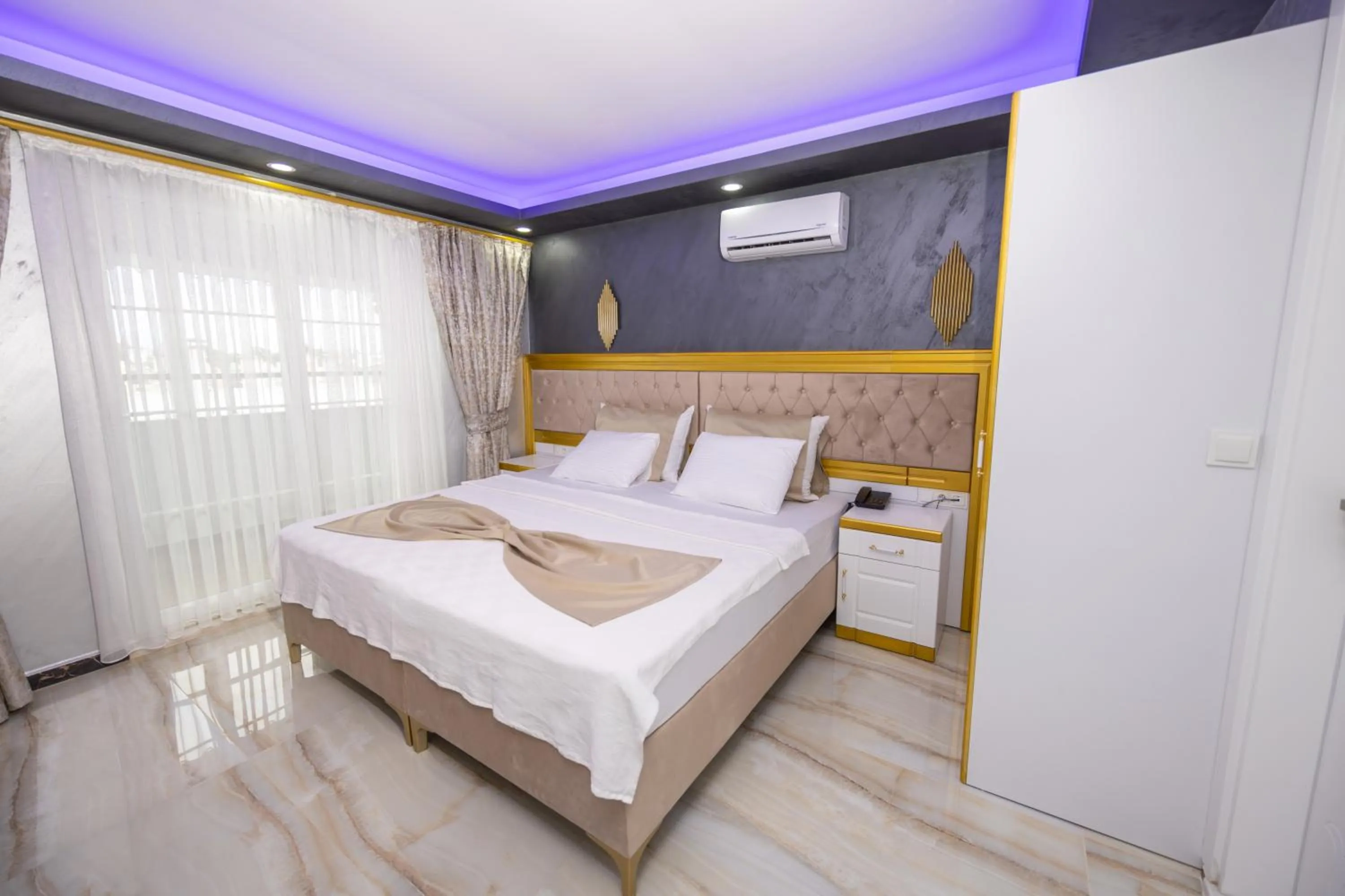 Bed in Cihan Bey Otel Belek