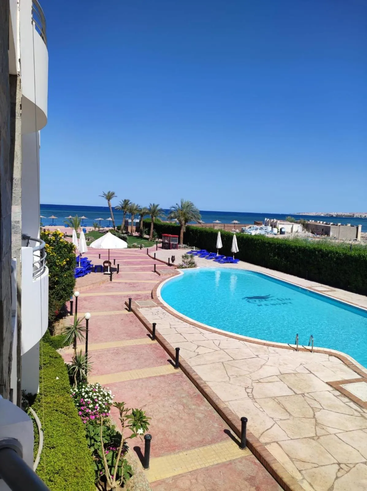 Pool view in Cecelia Resort Challet