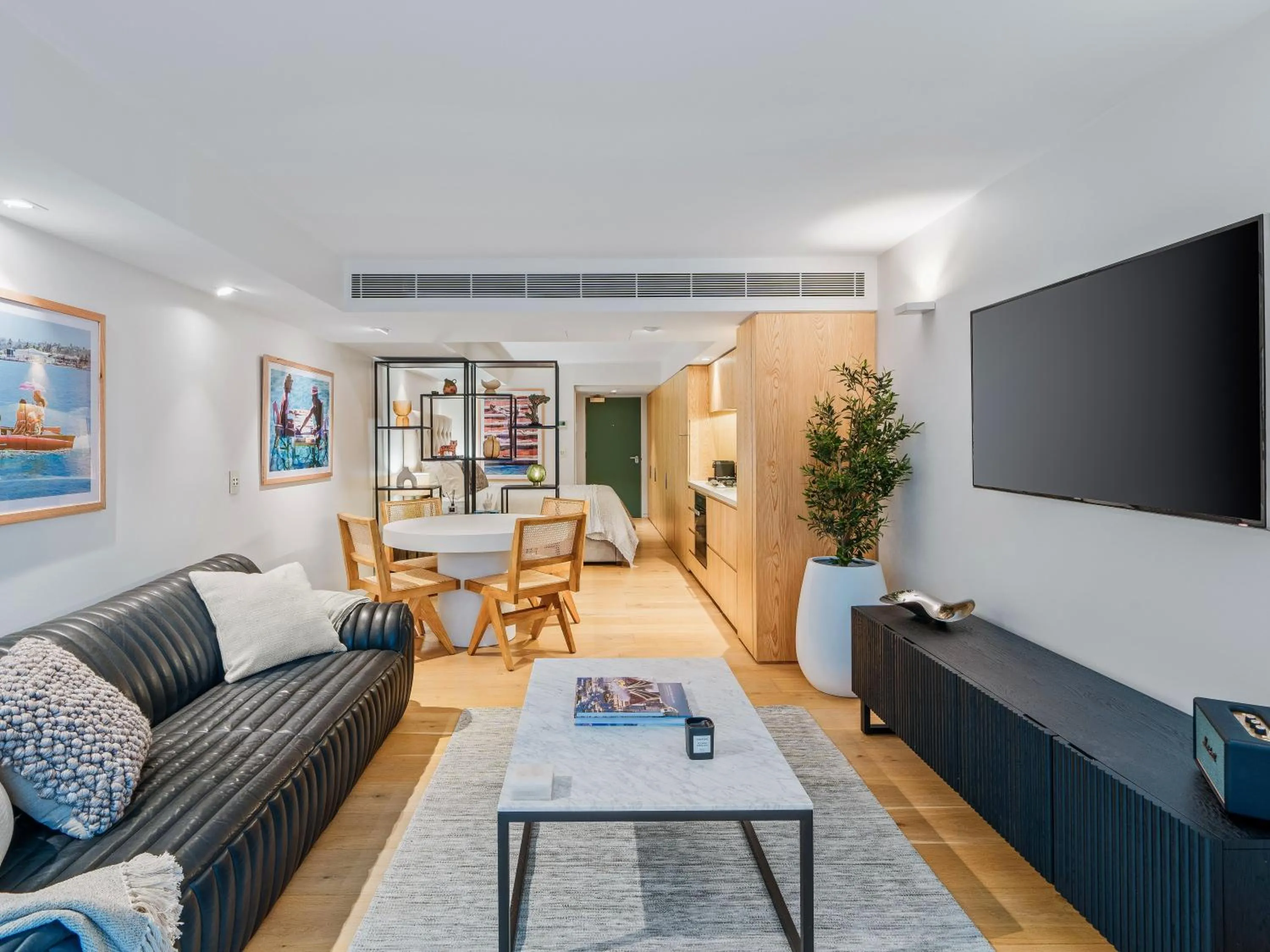 Living room in Bondi Pacific Studio - Managed by X Hospitality