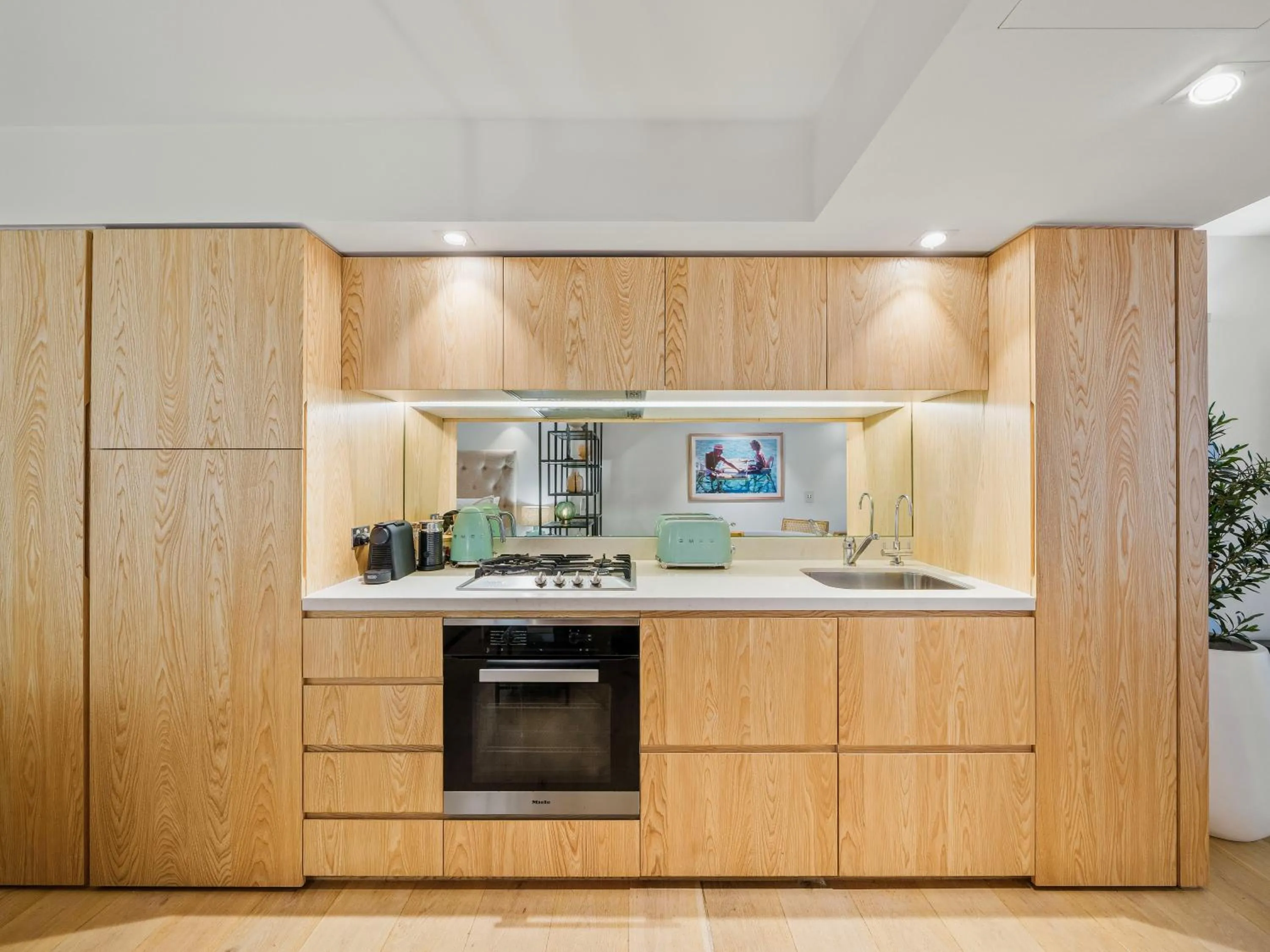 kitchen in Bondi Pacific Studio - Managed by X Hospitality