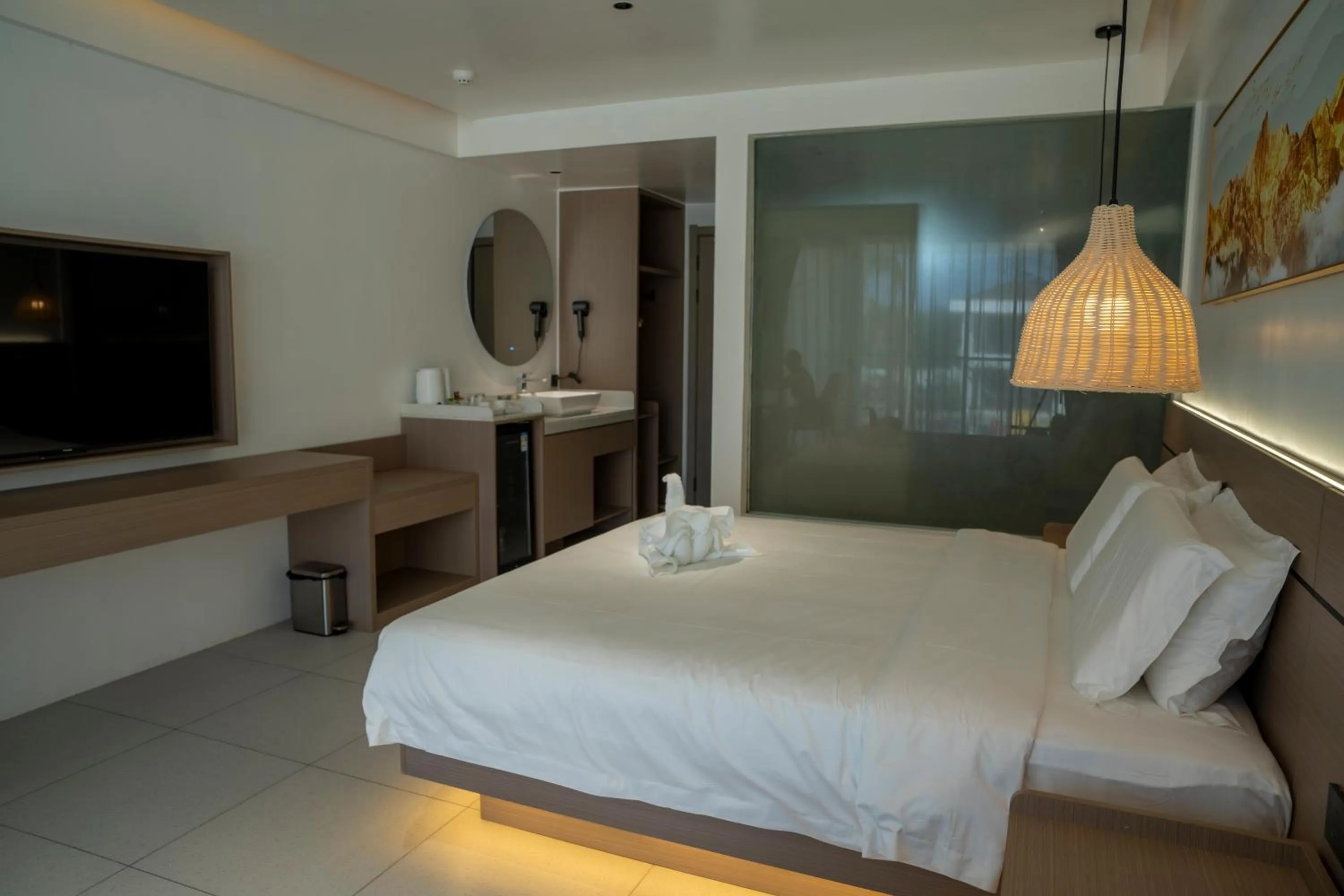 Balcony/Terrace, Bed in Willander Resort