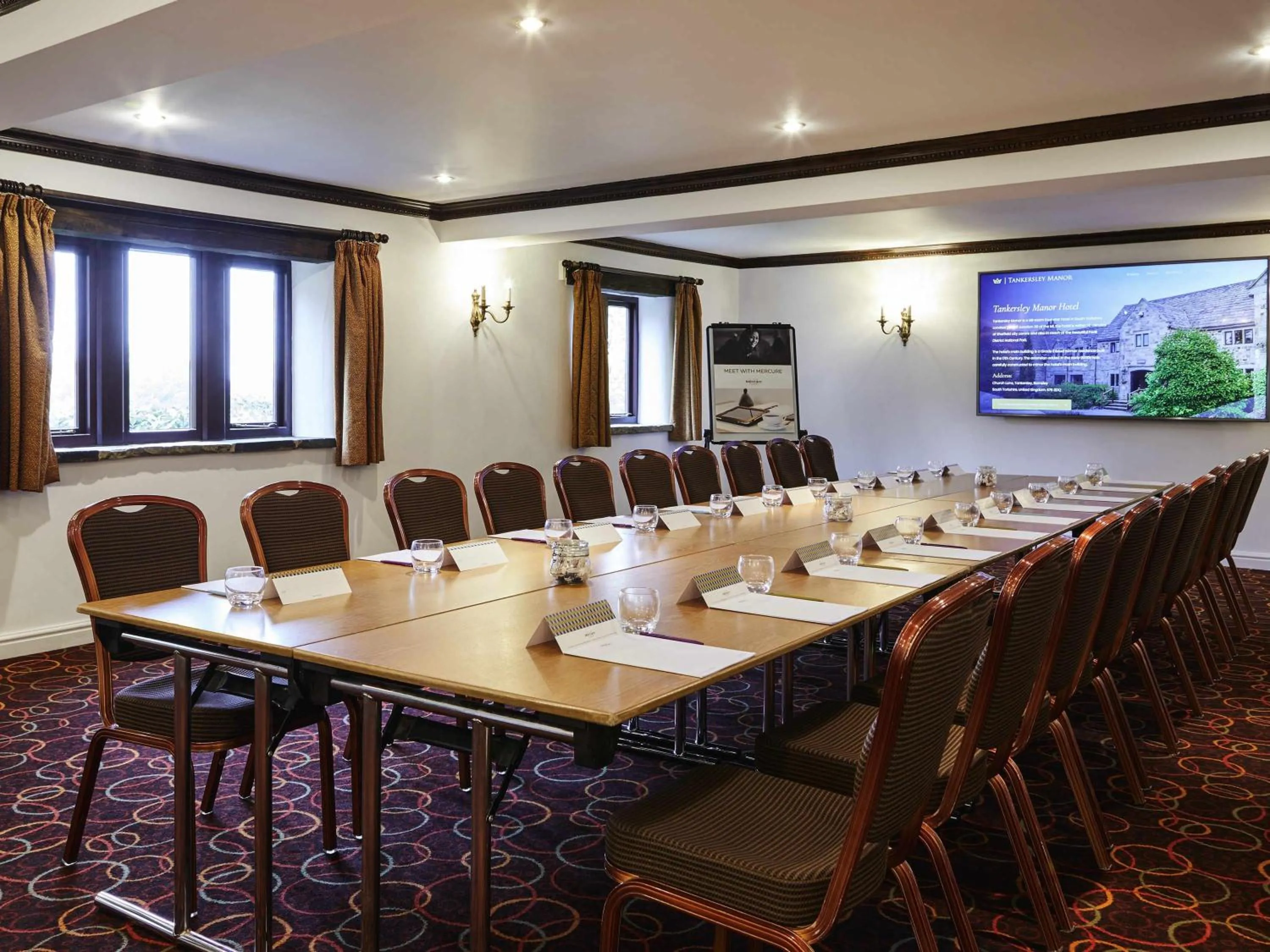 Meeting/conference room in Mercure Barnsley Tankersley Manor Hotel