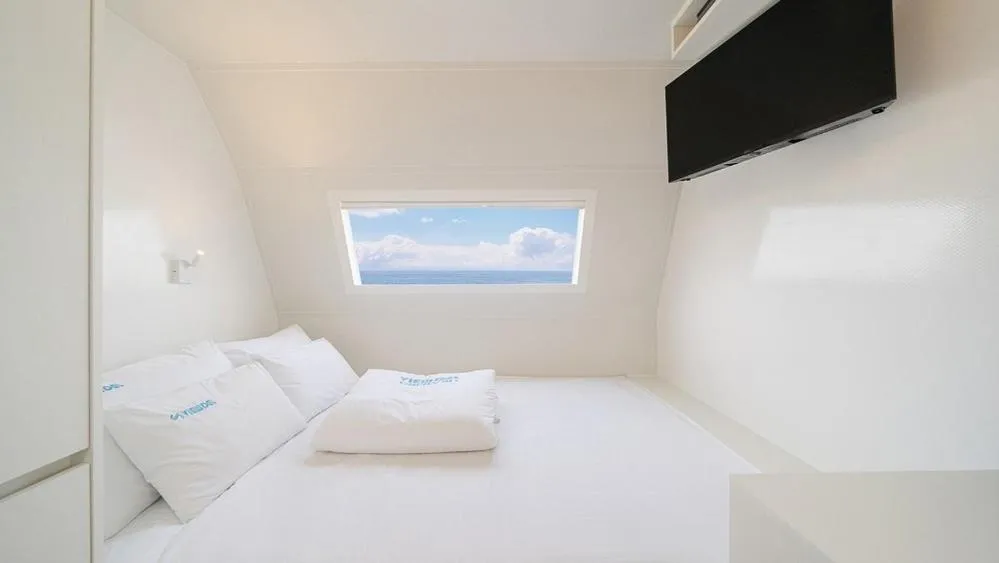 Bed in Gyeongju Viewdel Caravan Pension