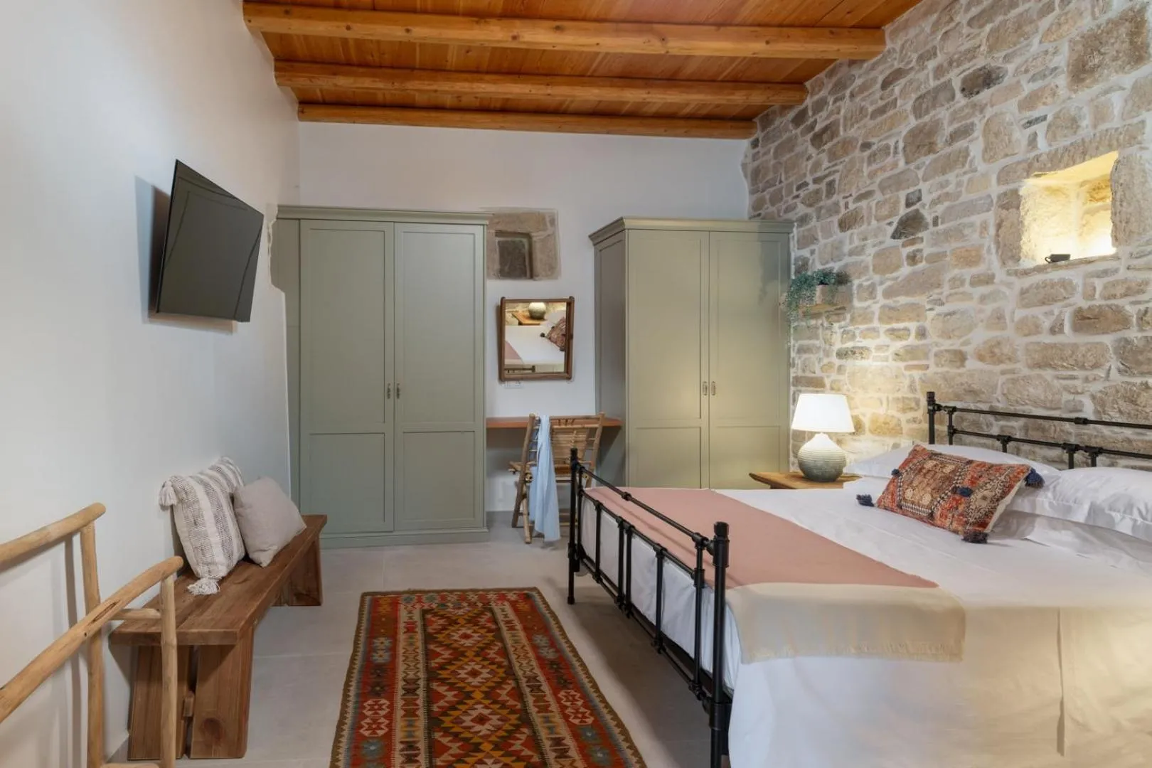Bed in St-Ten Stone Built Village