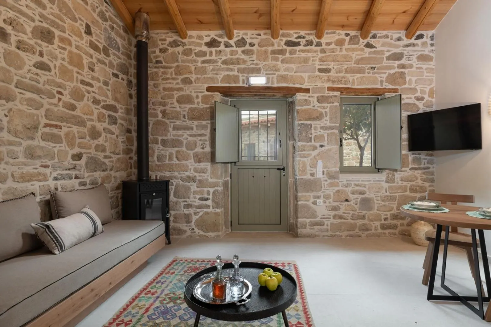 Living room in St-Ten Stone Built Village