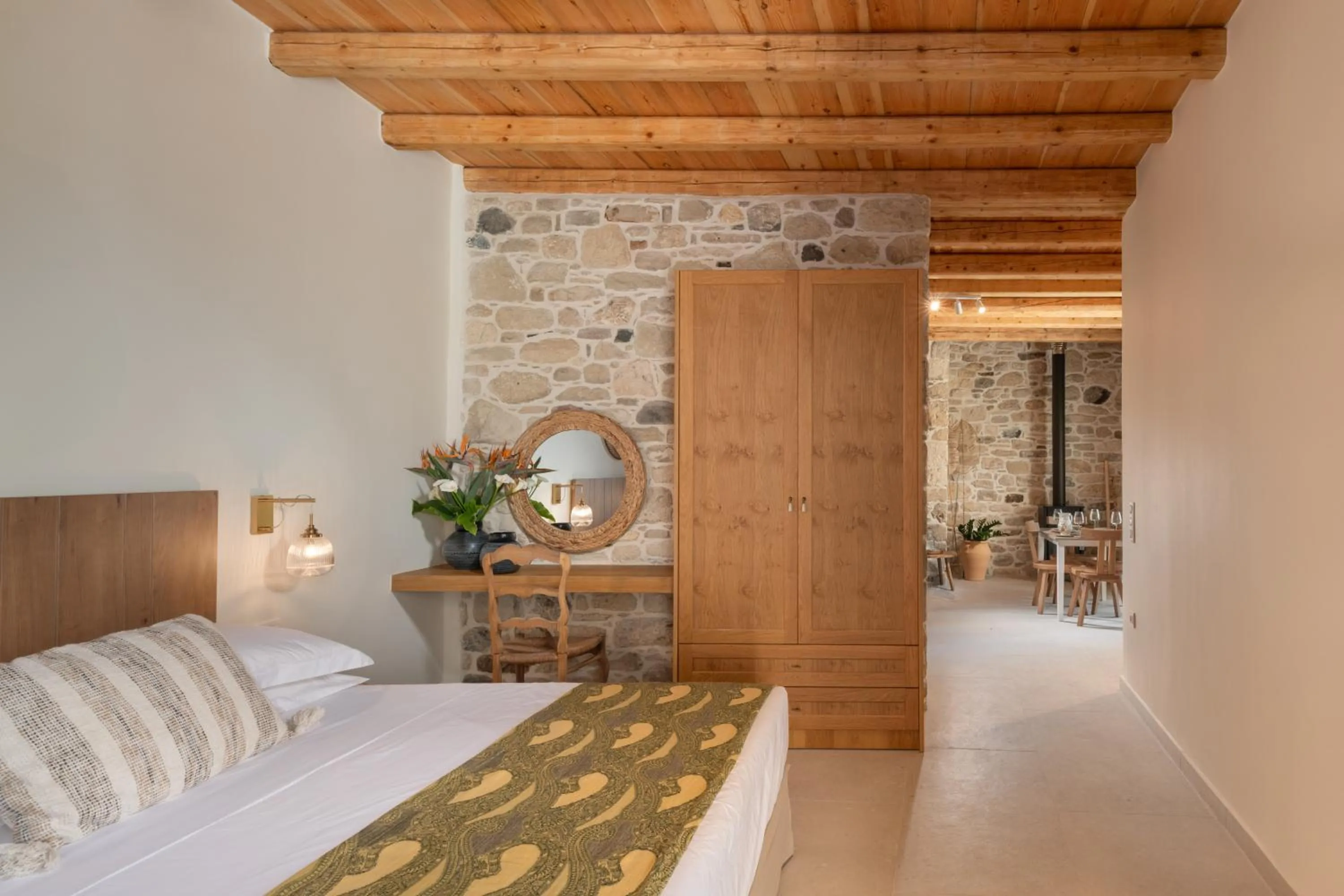 Bed in St-Ten Stone Built Village