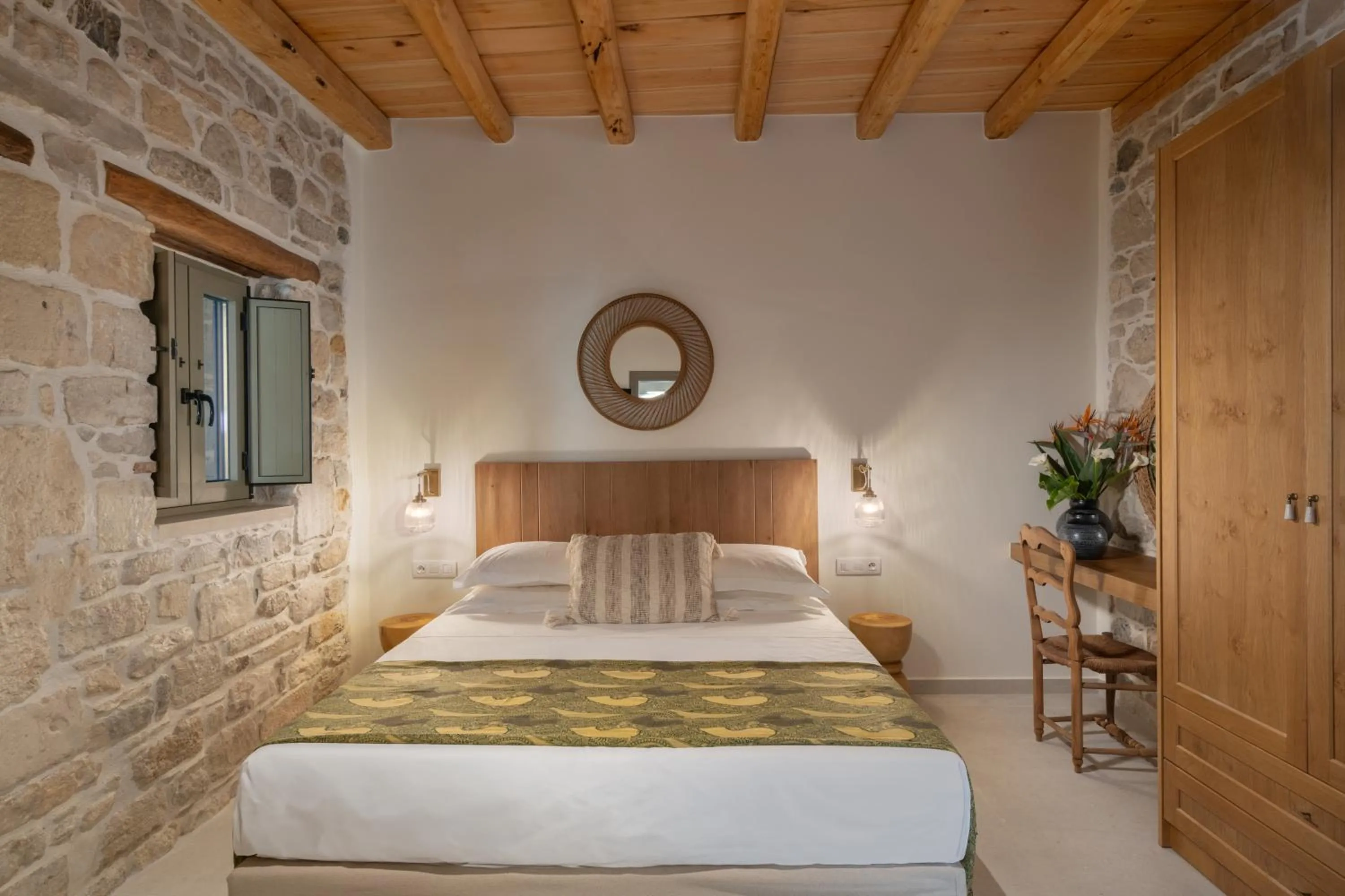 Bed in St-Ten Stone Built Village
