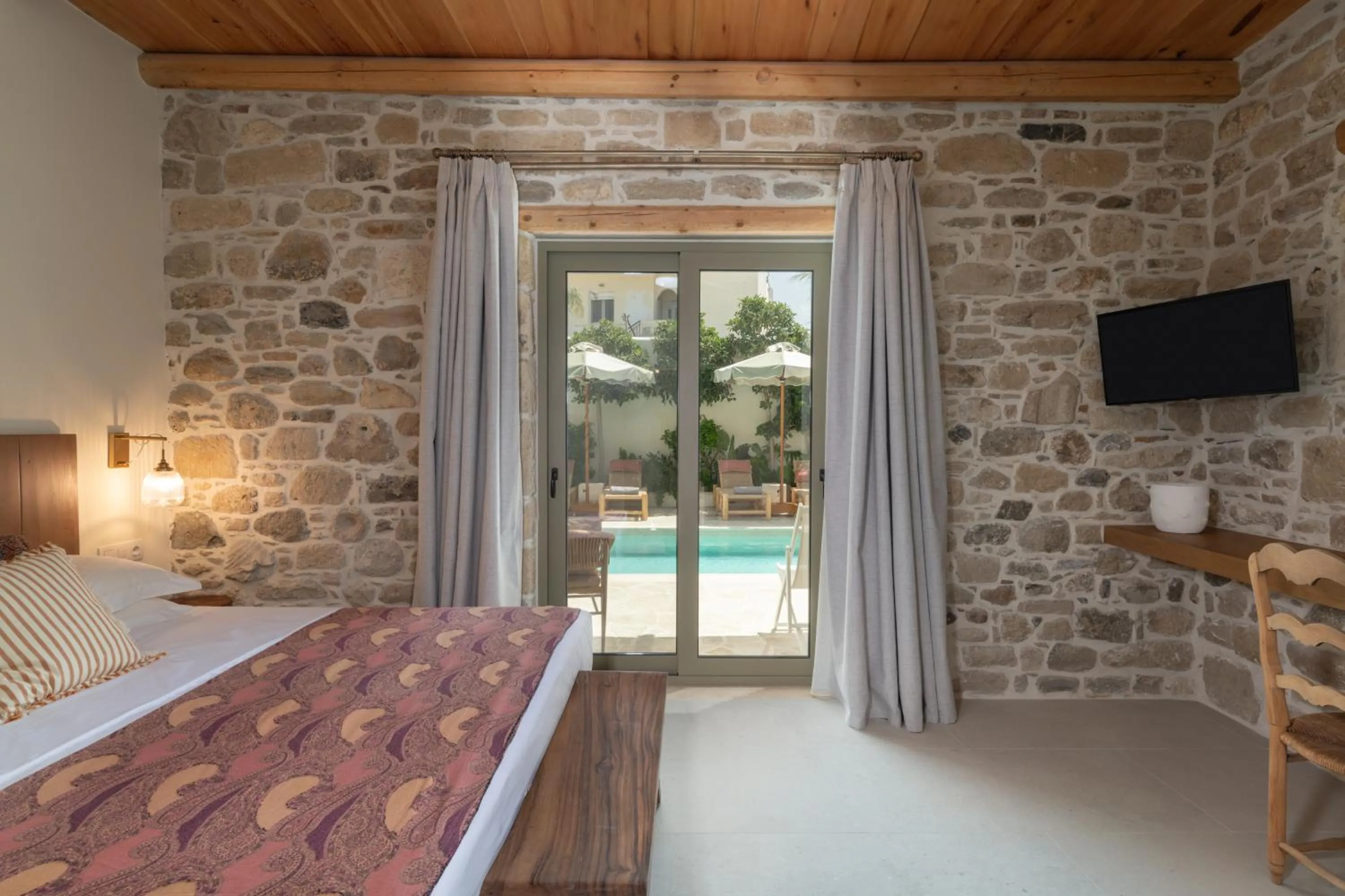 Bed in St-Ten Stone Built Village