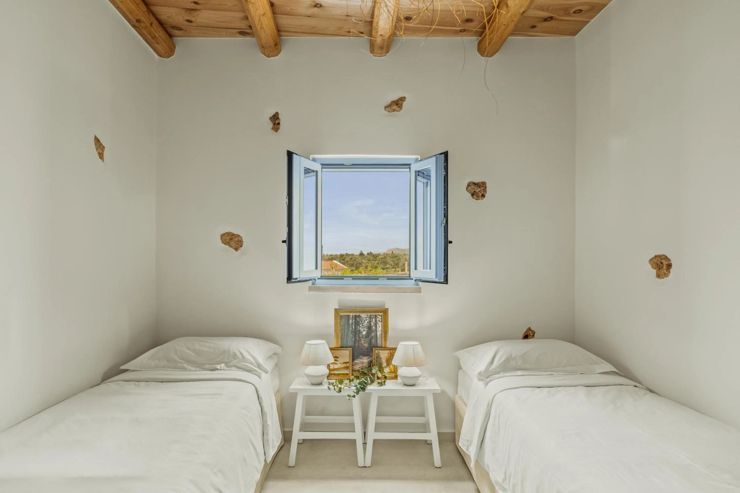 Bed in St-Ten Stone Built Village