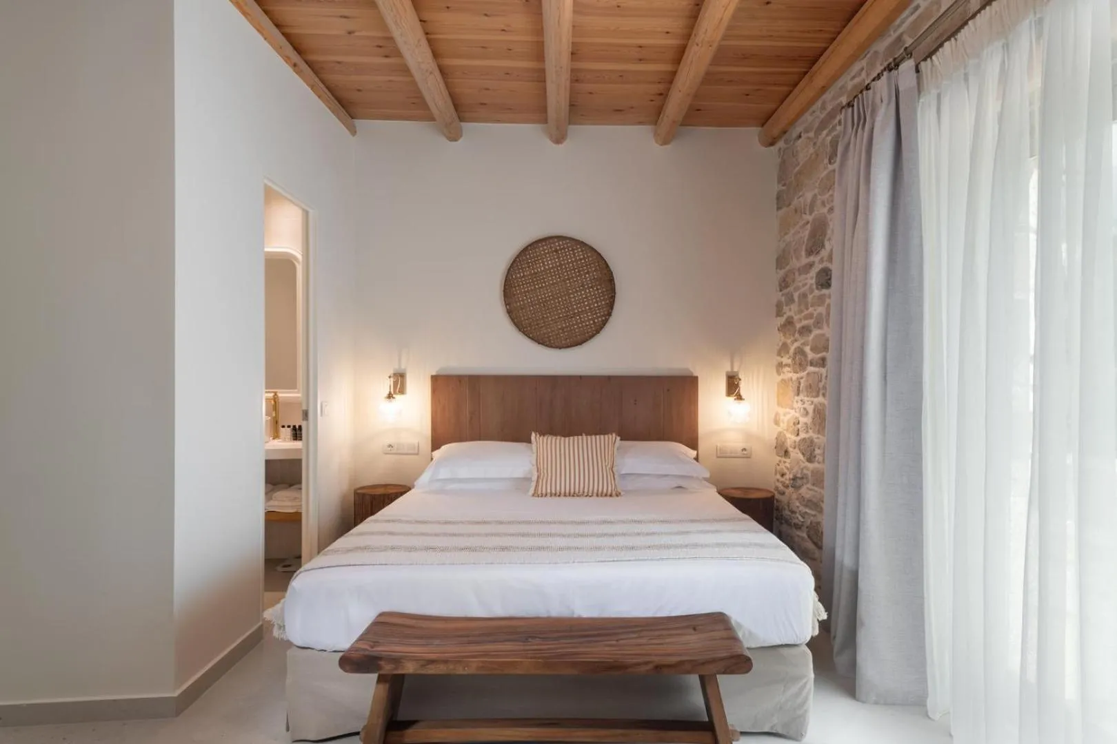 Bed in St-Ten Stone Built Village