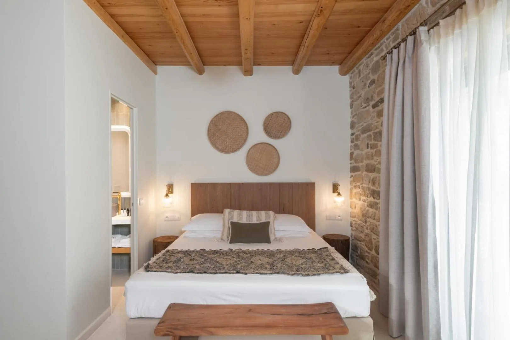 Bed in St-Ten Stone Built Village