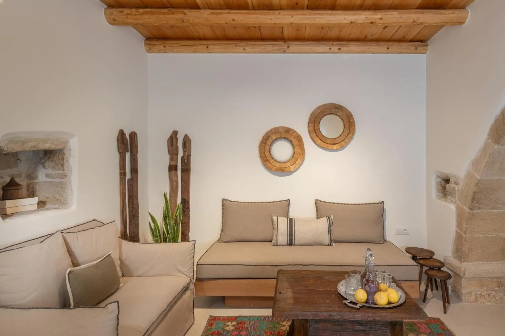 Living room in St-Ten Stone Built Village