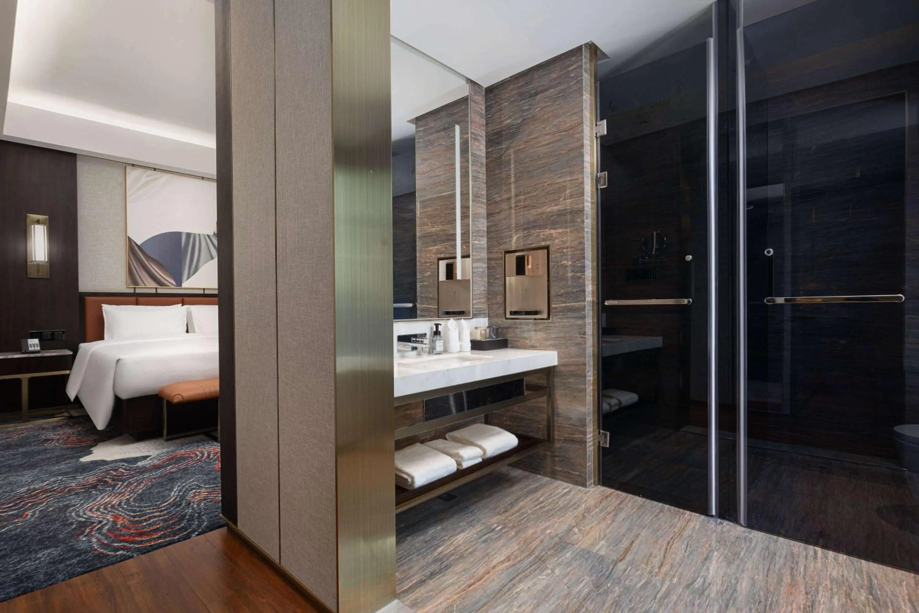 Bed in Wyndham Garden FuKang Downtown