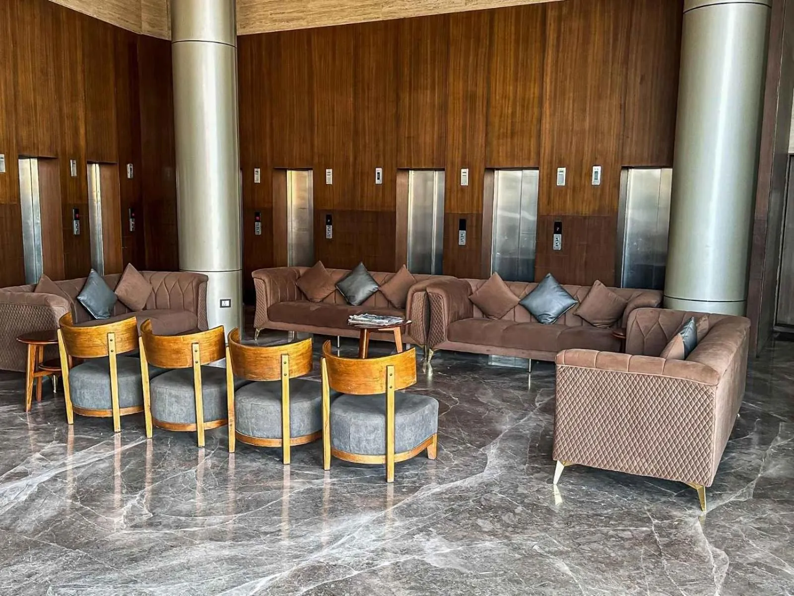 Seating area in Ambition studio apartment at weekend address