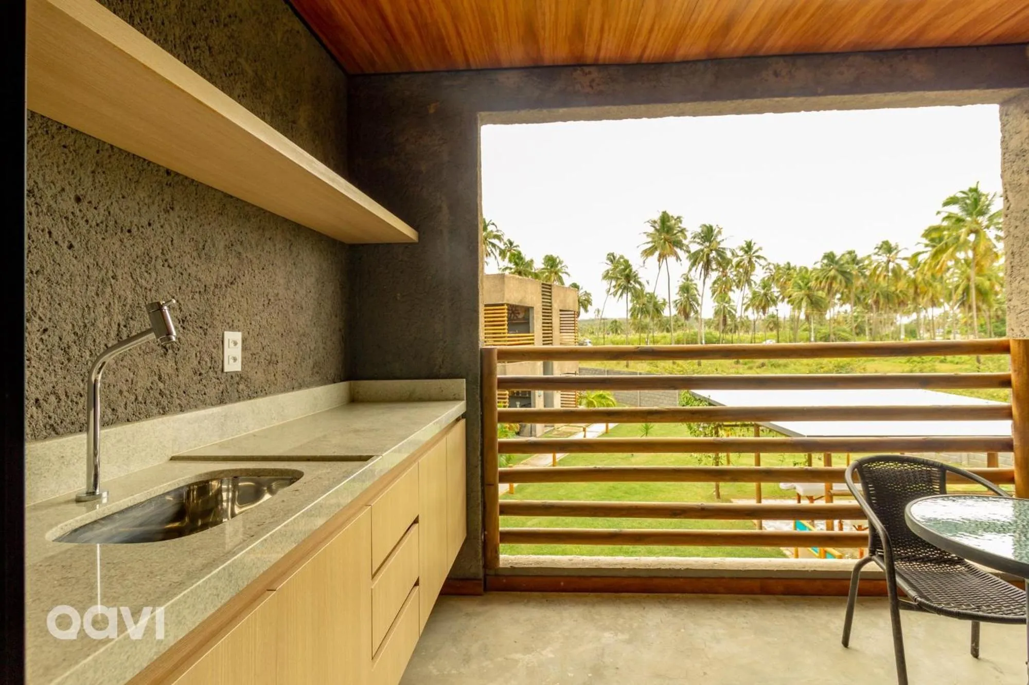 Balcony/Terrace in Villas Manatee Milagres por Quarto à Vista