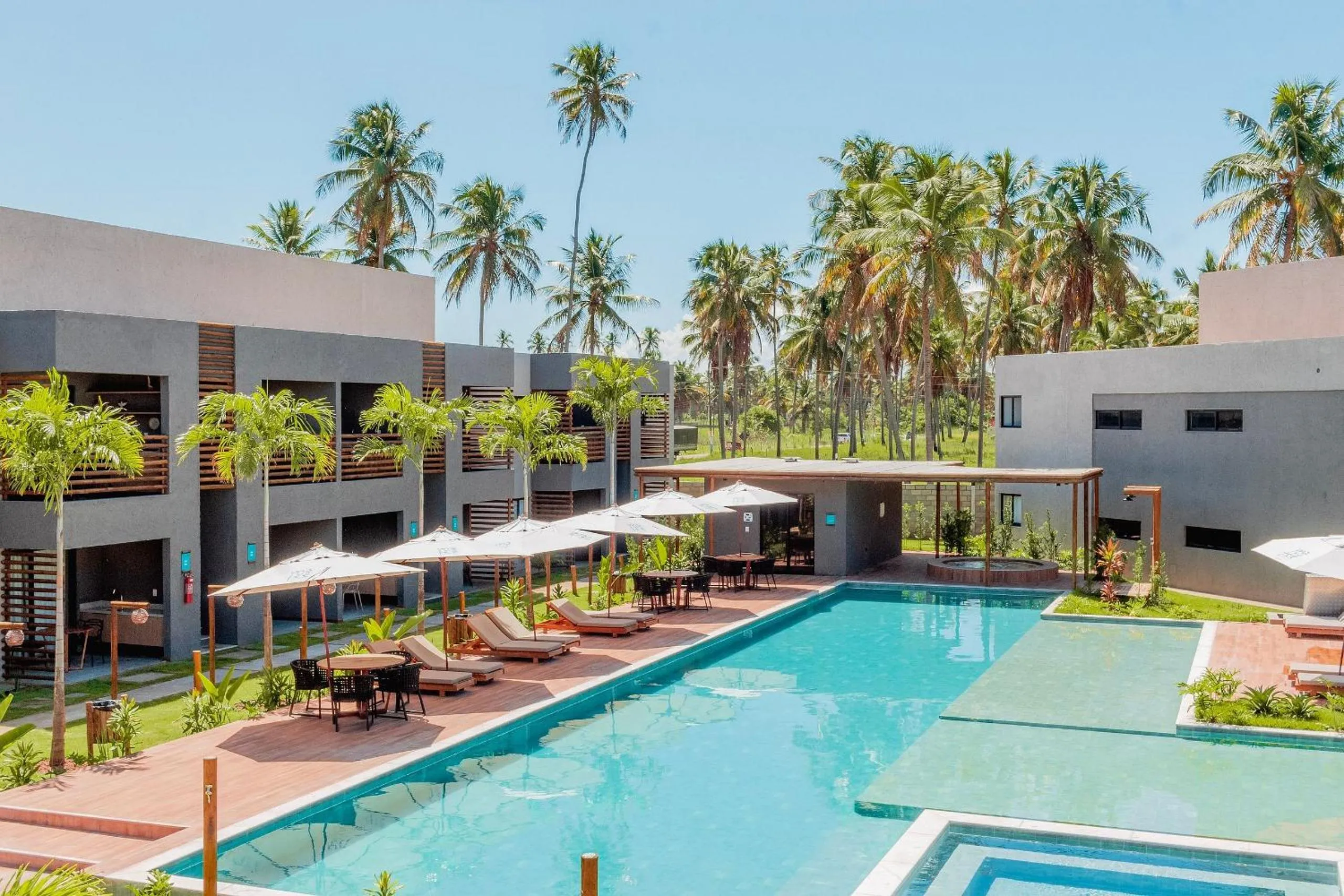 Pool view in Villas Manatee Milagres por Quarto à Vista