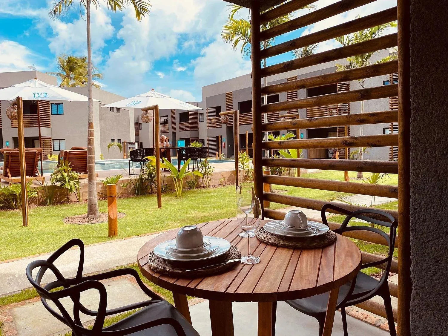 Balcony/Terrace in Villas Manatee Milagres por Quarto à Vista