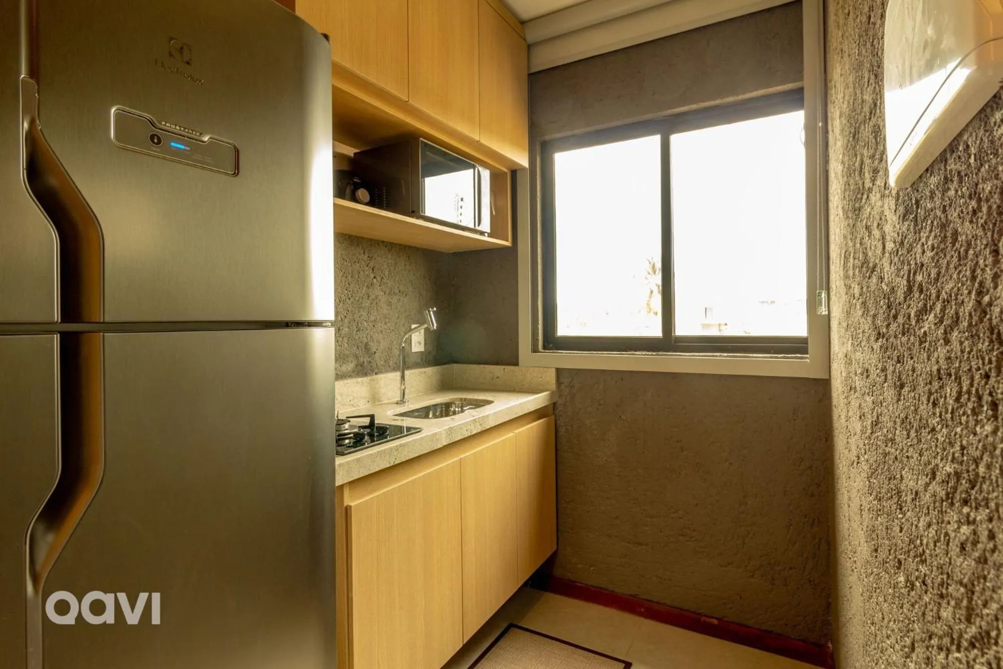 Kitchen or kitchenette in Villas Manatee Milagres por Quarto à Vista