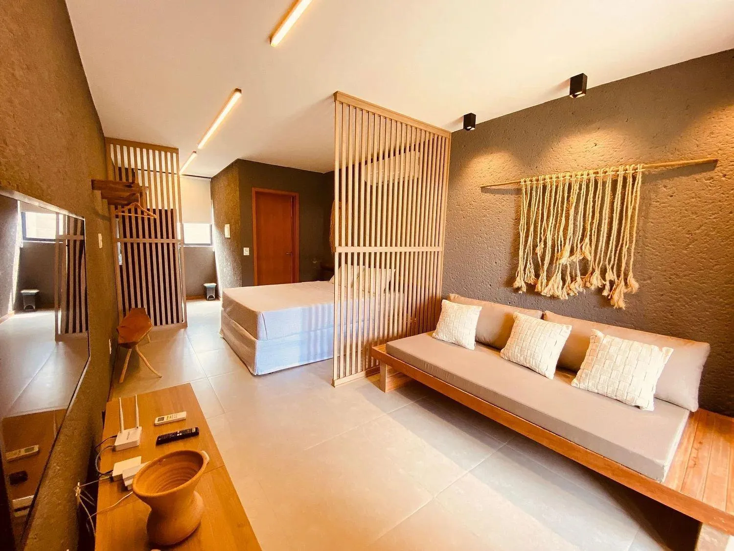 View (from property/room), Bed in Villas Manatee Milagres por Quarto à Vista